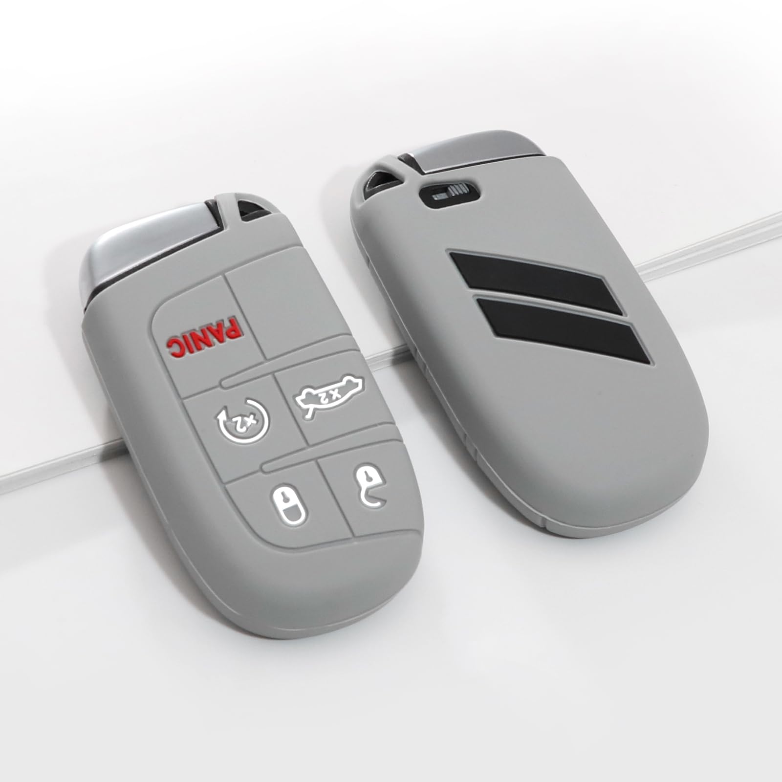 Remoch Key Fob Cover For Dodge Accessories 5 Button Key Fob Case For Dodge Charger Challenger Dart Durango Journey Replacement R