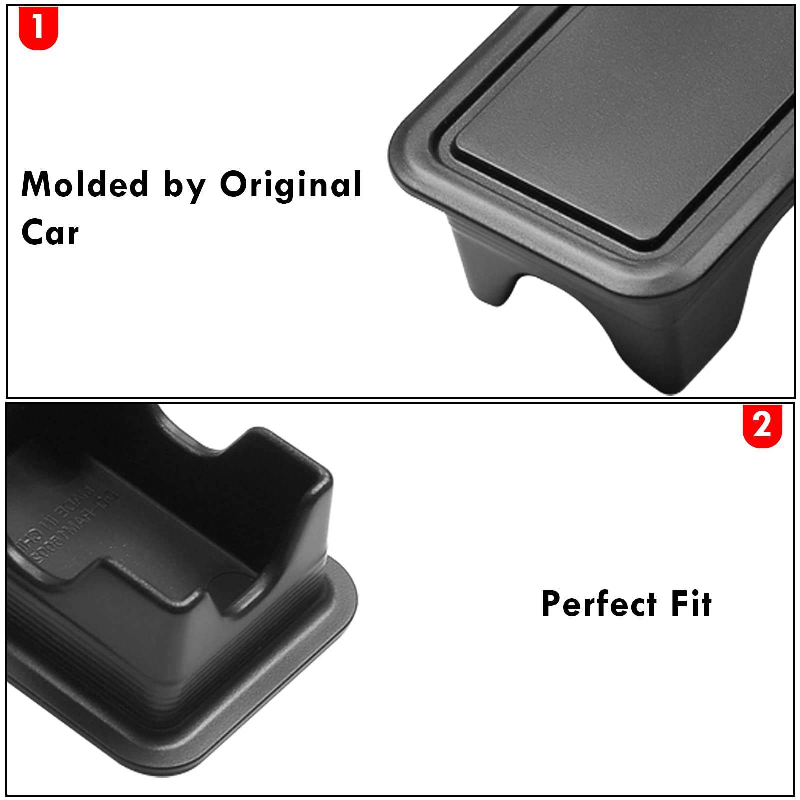 Moonlinks Ram 1500 Stake Pocket Covers, Rear Truck Bed Rail Stake Pocket Cover Compatible With Dodge Ram 2019-2024(Set Of 2)