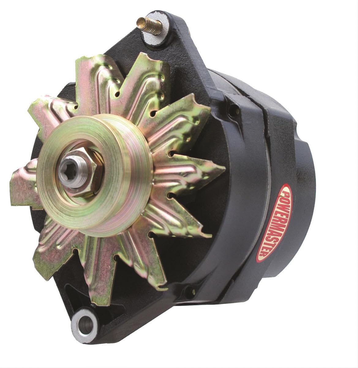 Powermaster Performance 57293 Alternator 12Si 150 Amp 100 Idle 1V Pulley Black Alternator