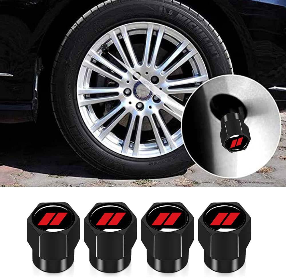 4Pcs Tire Valve Stem Caps Explosion Valve Cover Aluminum Alloy Compatible with Dodge Challenger Charger Durango Avenger