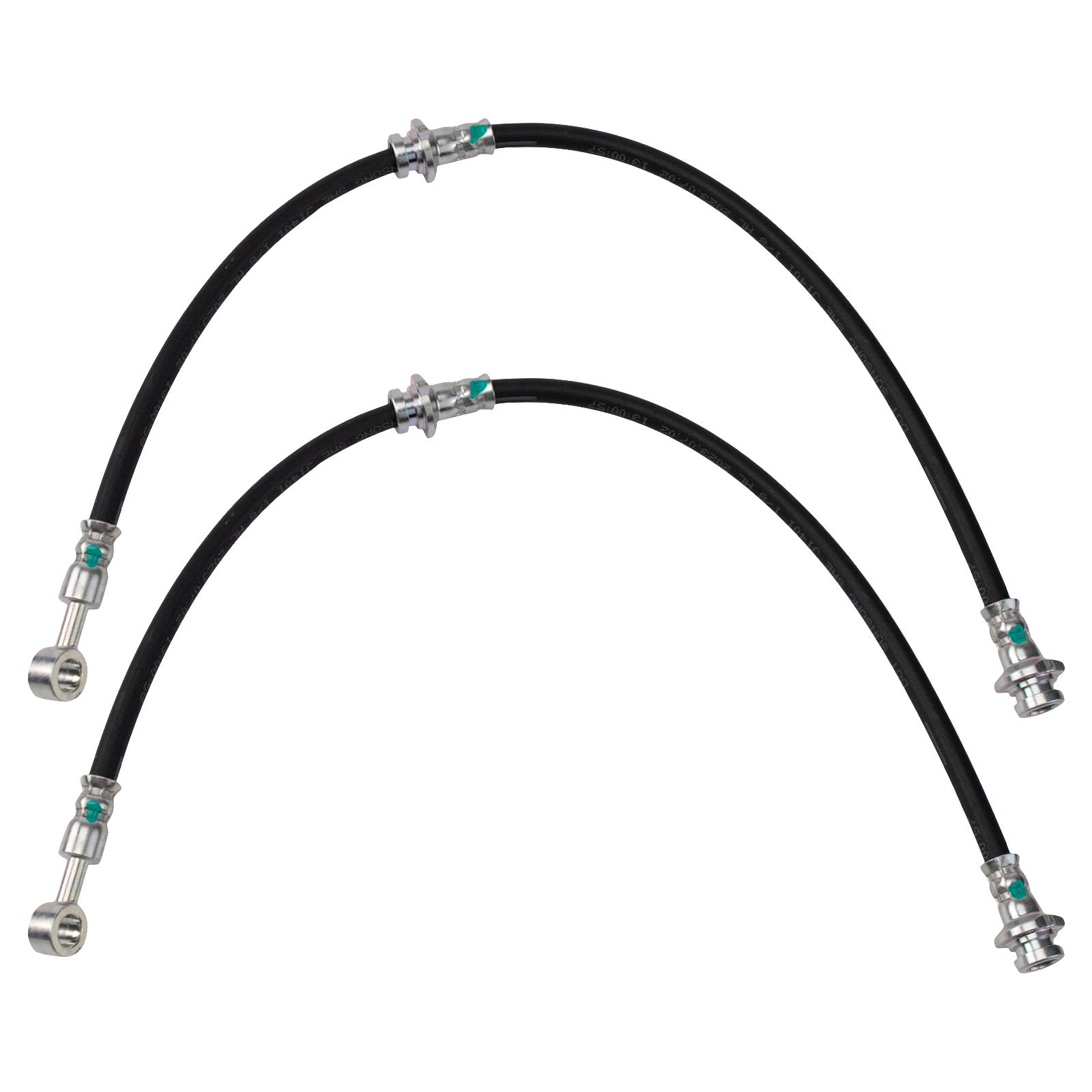 Trq Front Brake Hose Set Compatible With 1997-2003 Infiniti Qx4 1996-2004 Nissan Pathfinder