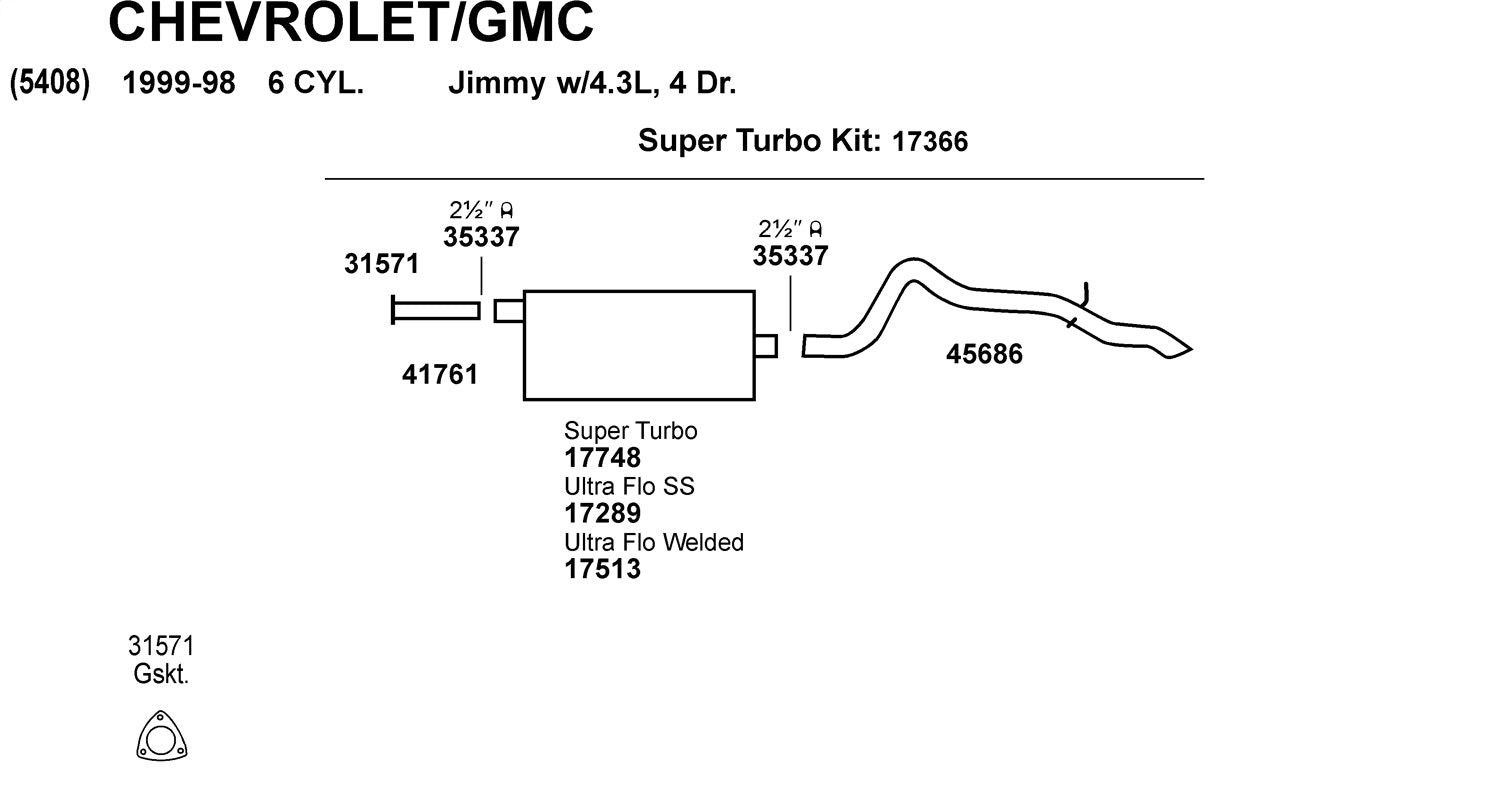 Walker Exhaust 31571 Exhaust Pipe Flange Gasket