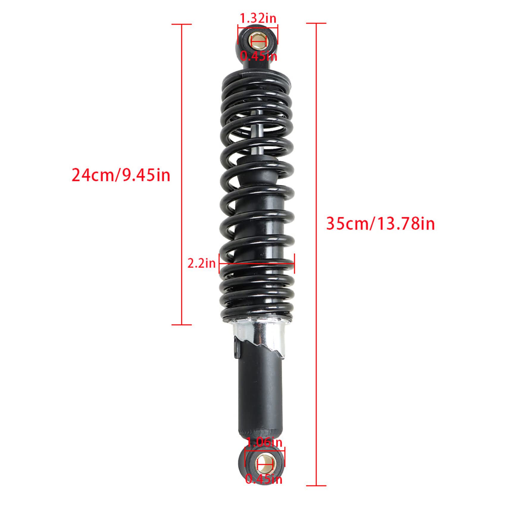 Labwork 12.5Inch 320Mm 1Pair Universal Motorcycle Rear Shock Absorbers Suspension Replacement For Suzuki Gs 125 150Cc