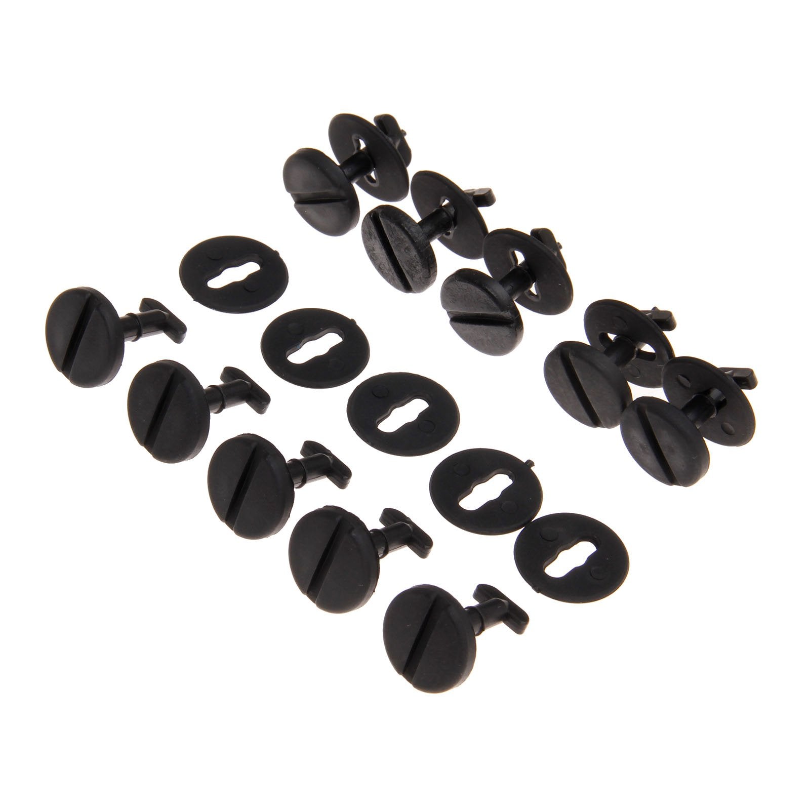 Mtsooning 10PCS Car Floor Mat Lock Clips, Anti-Slip Fixing Retainers, Black Carpet Clamps Buckles Replacement for BMW 3 5 7 E36 E46 E38 E39