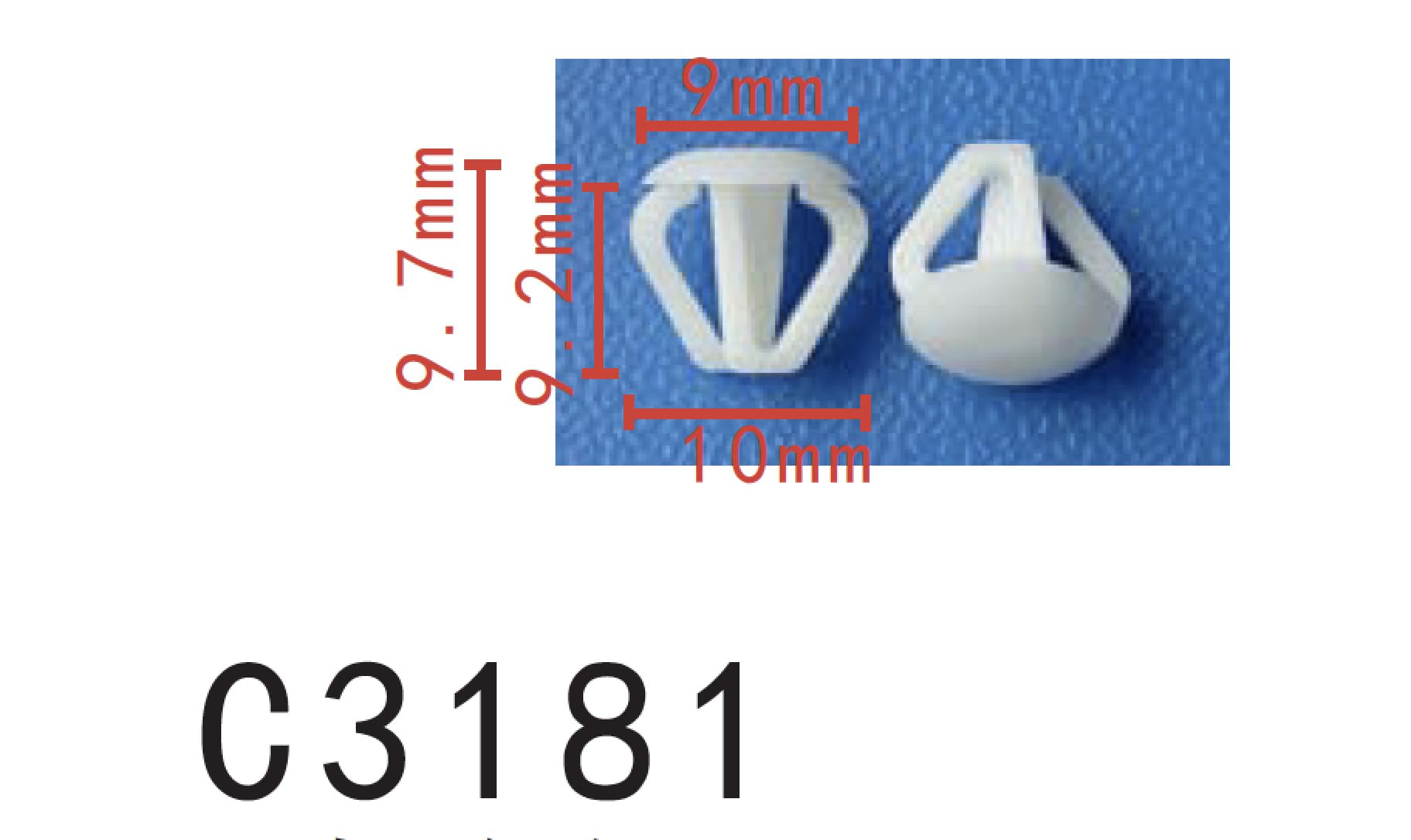 Autobahn88 Retainer Clip For Trunk Trim Molding, Compatible With Volkswagen (Oem: 1J0827713) (Pack Of 20)