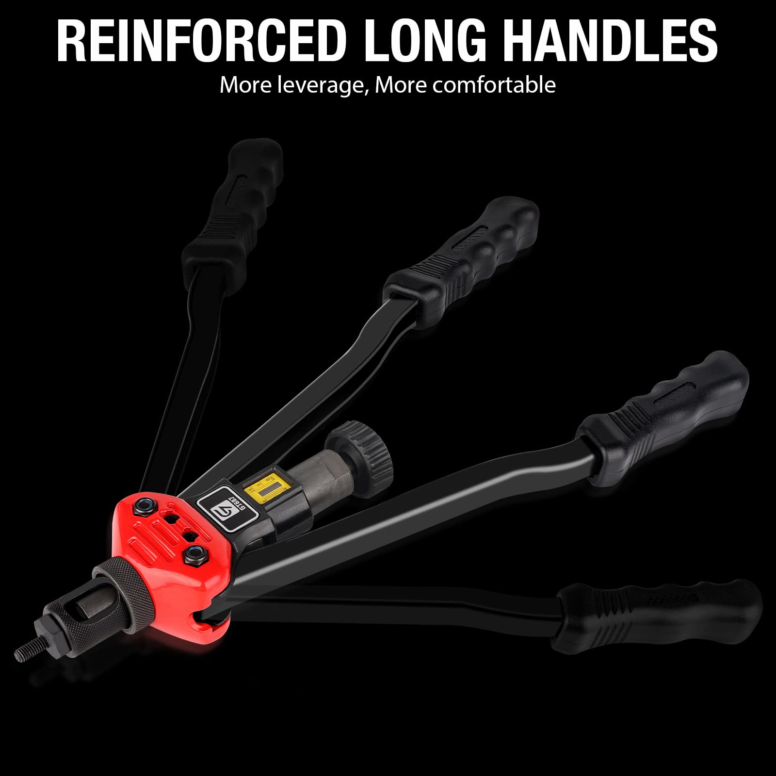 Giantisan Rivet Nut Tool, 16-Inch Rivnut Tool Kit With 15 Sae & Metric Mandrels, 236Pcs Rivnut Assortment Kit And Rugged Carryin