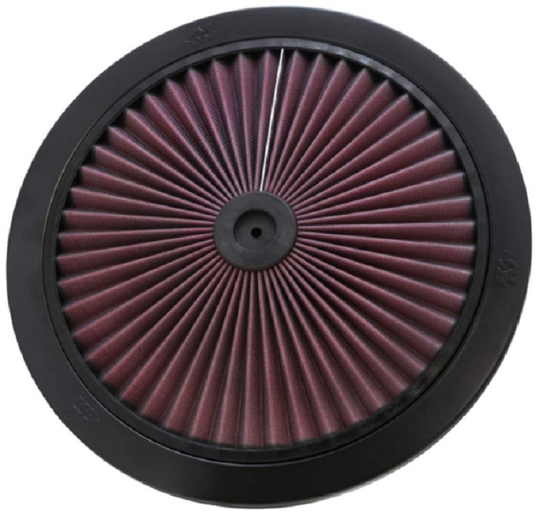 K&N X-Stream Top Filter: High Performance, Premium, Washable, Replacement Engine Filter: Filter Height: 1 In, Shape: Round Lid, 