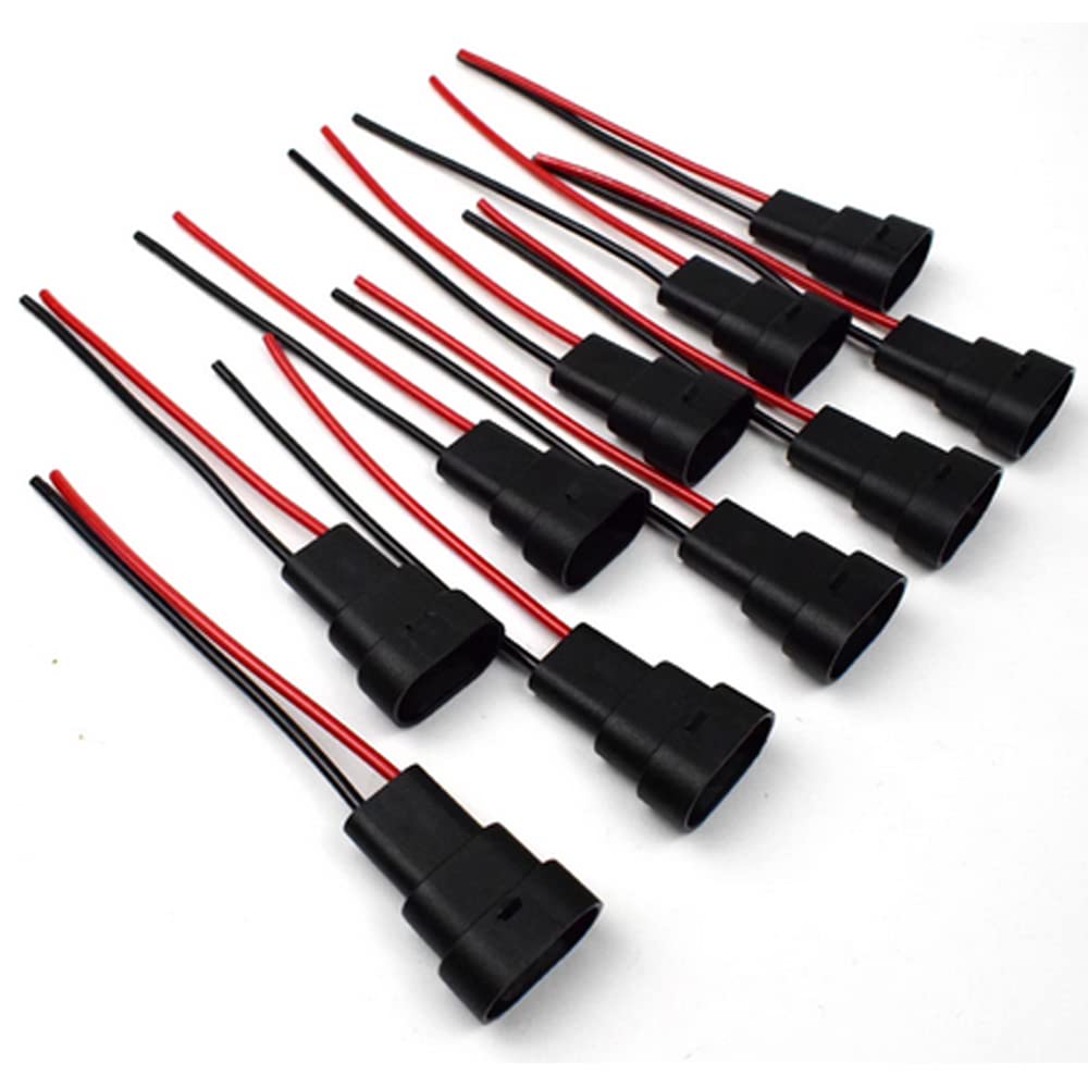 Blyilyb 4-Pack 9005 9006 Hb3 Hb4 Male Adapter Wiring Harness Sockets Wire Connector