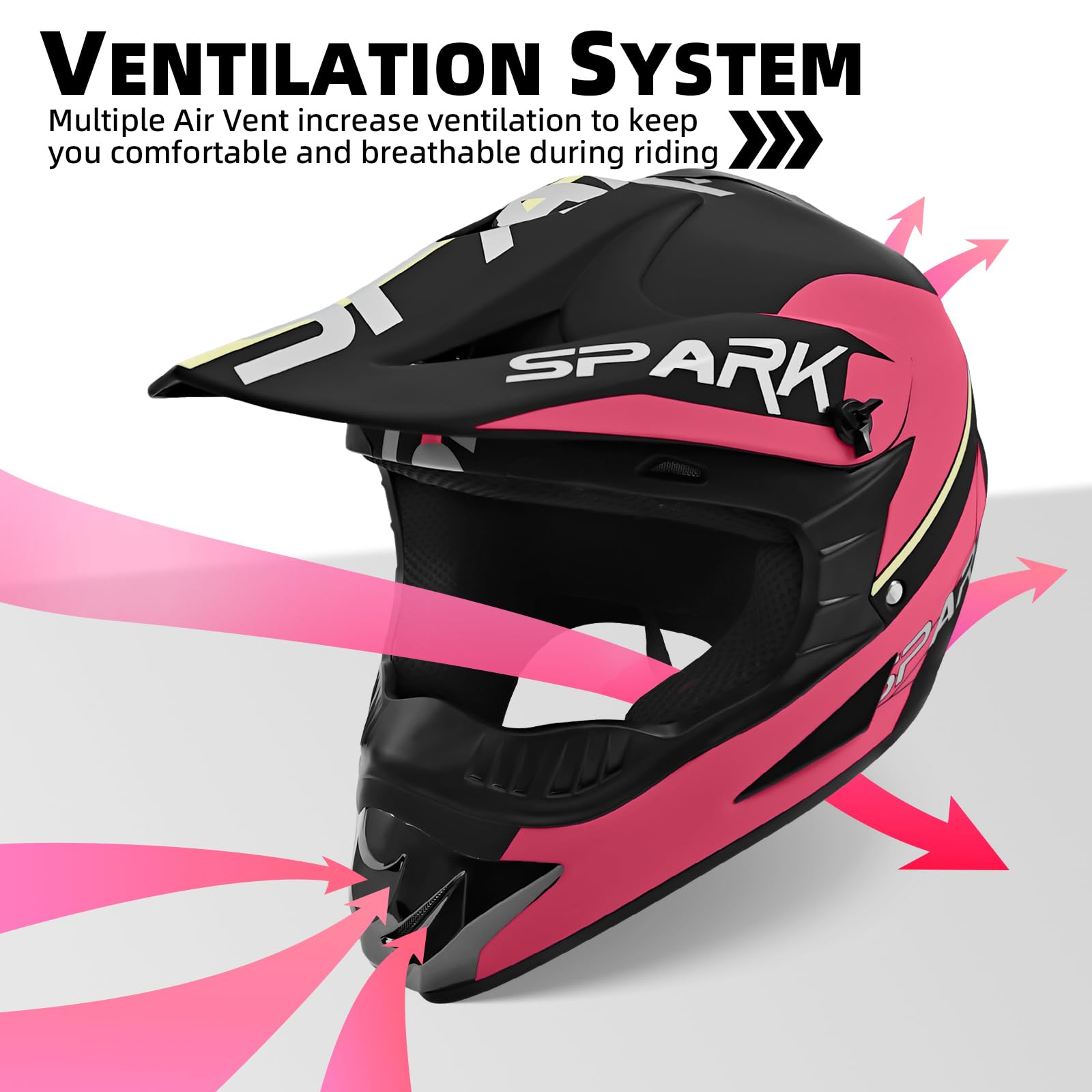 Dirt Bike Helmets Youth Kids Four Wheeler Motocross Helmet Fashion Adult Motorcycle Bmx Mx Atv Off-Road Moutain Bike Helmets Dot