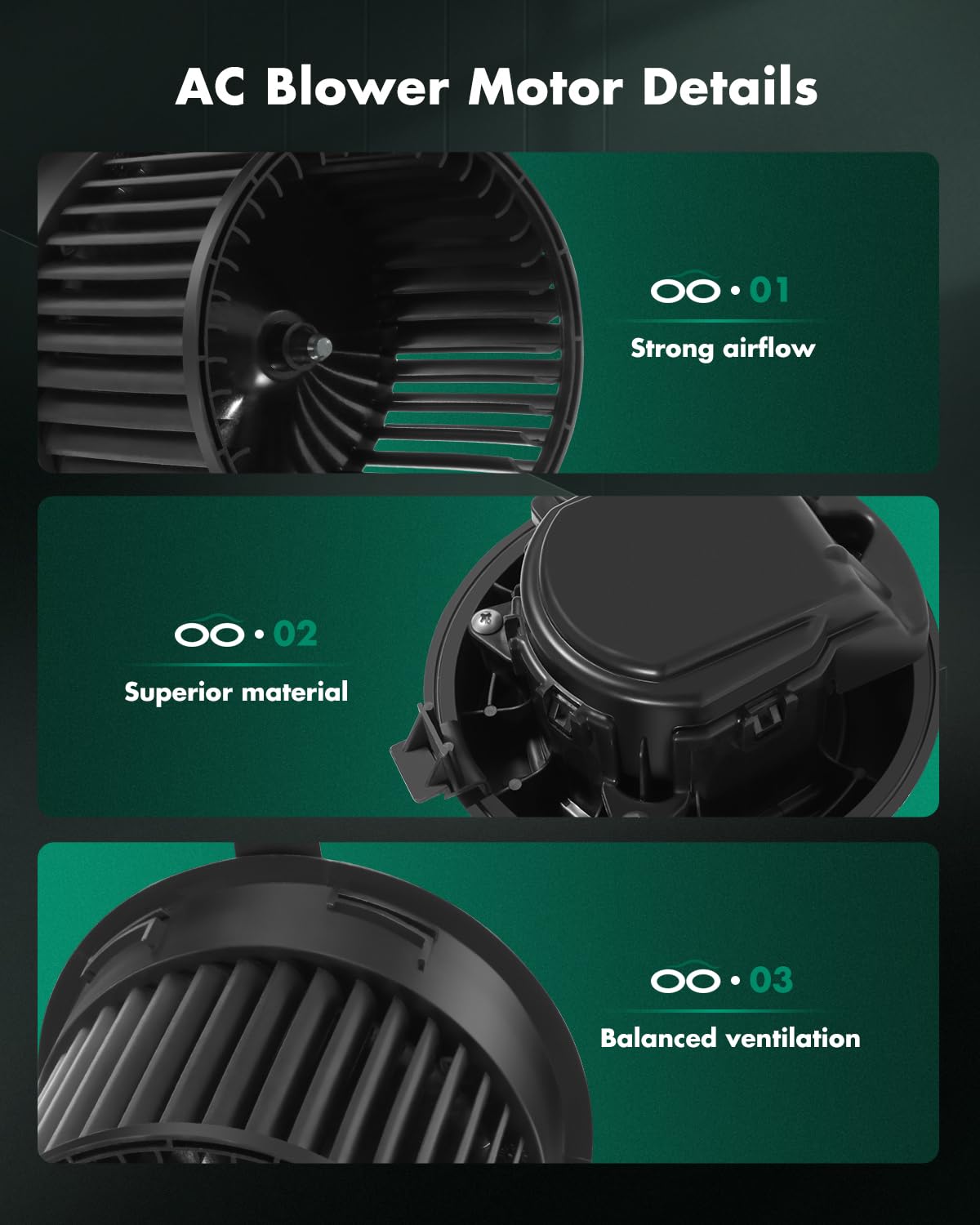 Scitoo 700295 Front Hvac Blower Motor With Fan Cage For Nissan For Sentra L4 1.6L 2017 2018,For Nissan For Sentra L4 1.8L 2013 2