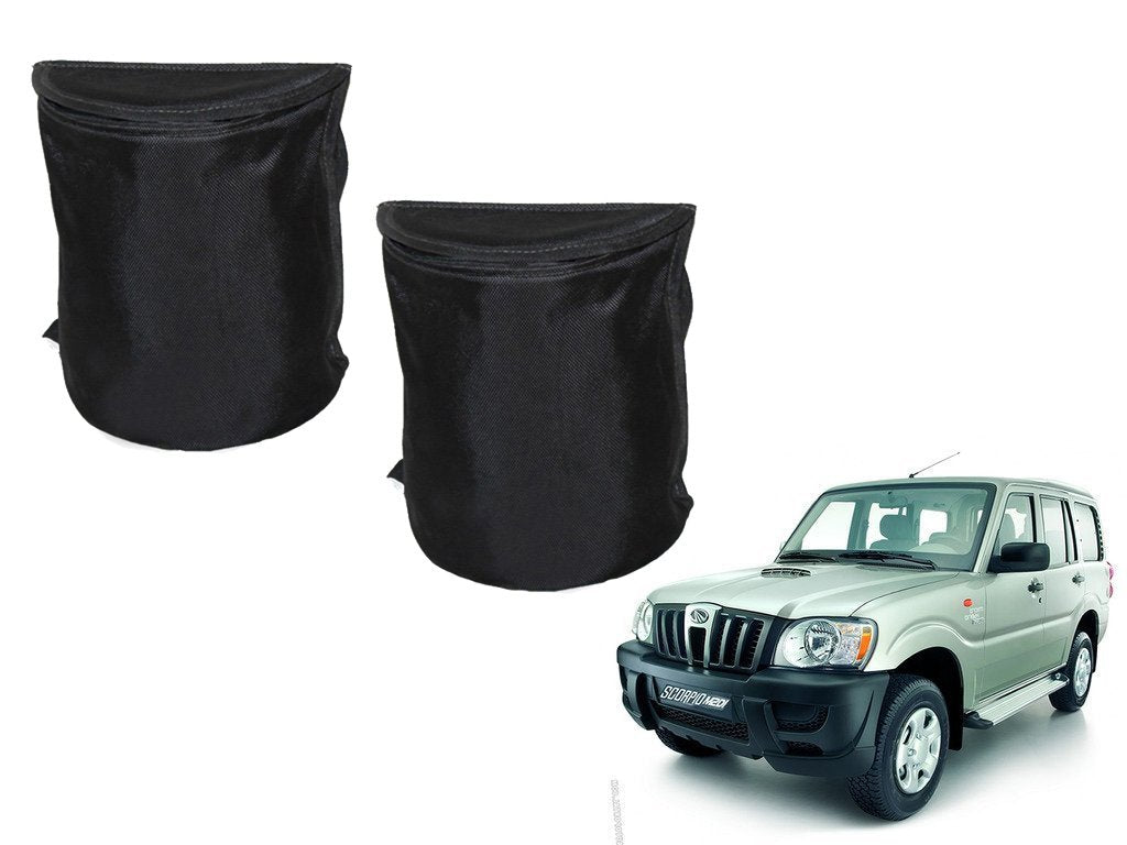 Kozdiko Semi Cylindrical Car Dustbin Set of 2 Pcs for Mahindra Scorpio Old