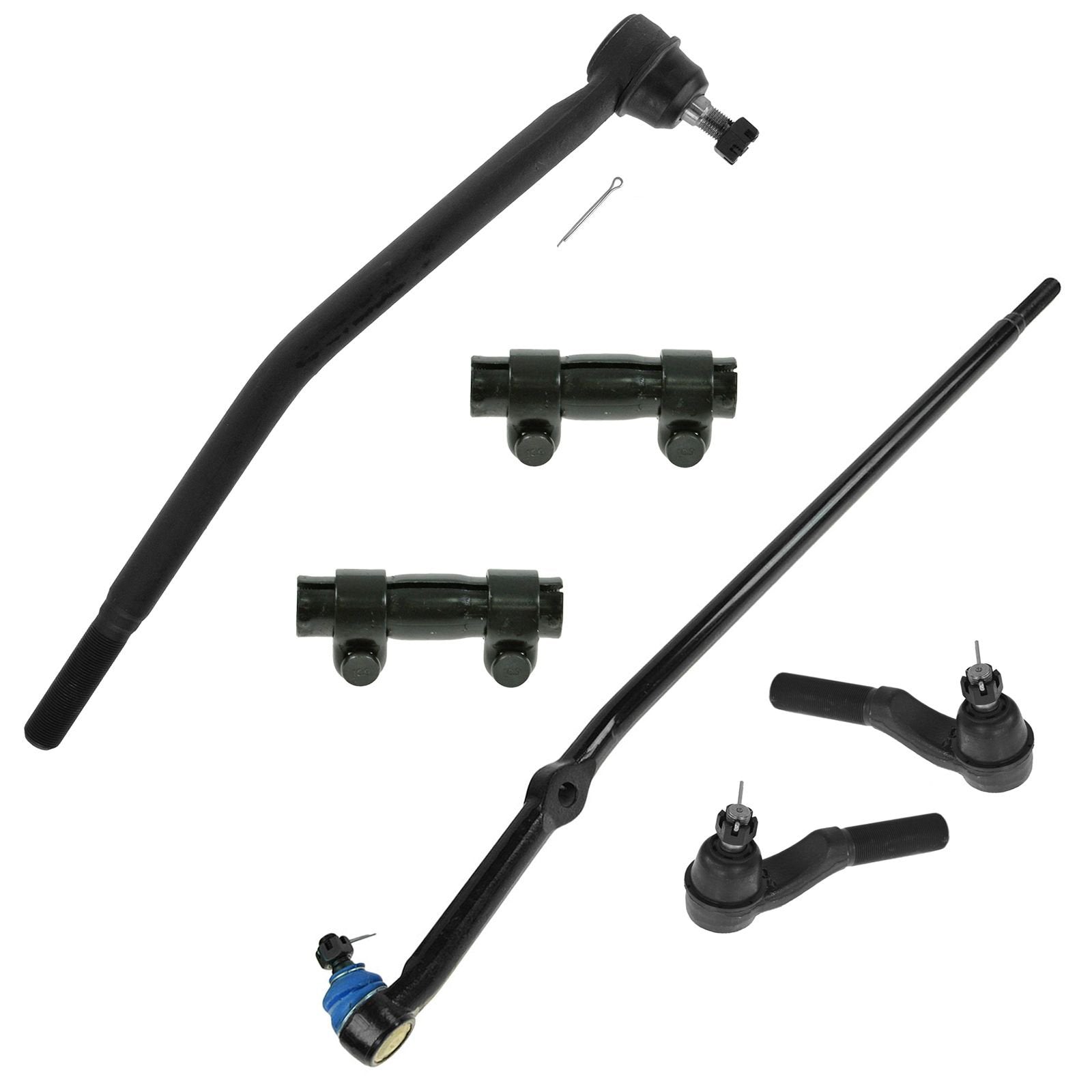 TRQ Front Tie Rod Set Compatible with 2003-2006 Ford E-150 2003-2005 E-150 Club Wagon 1992-2002 E-150 Econoline E-150 Econoline 
