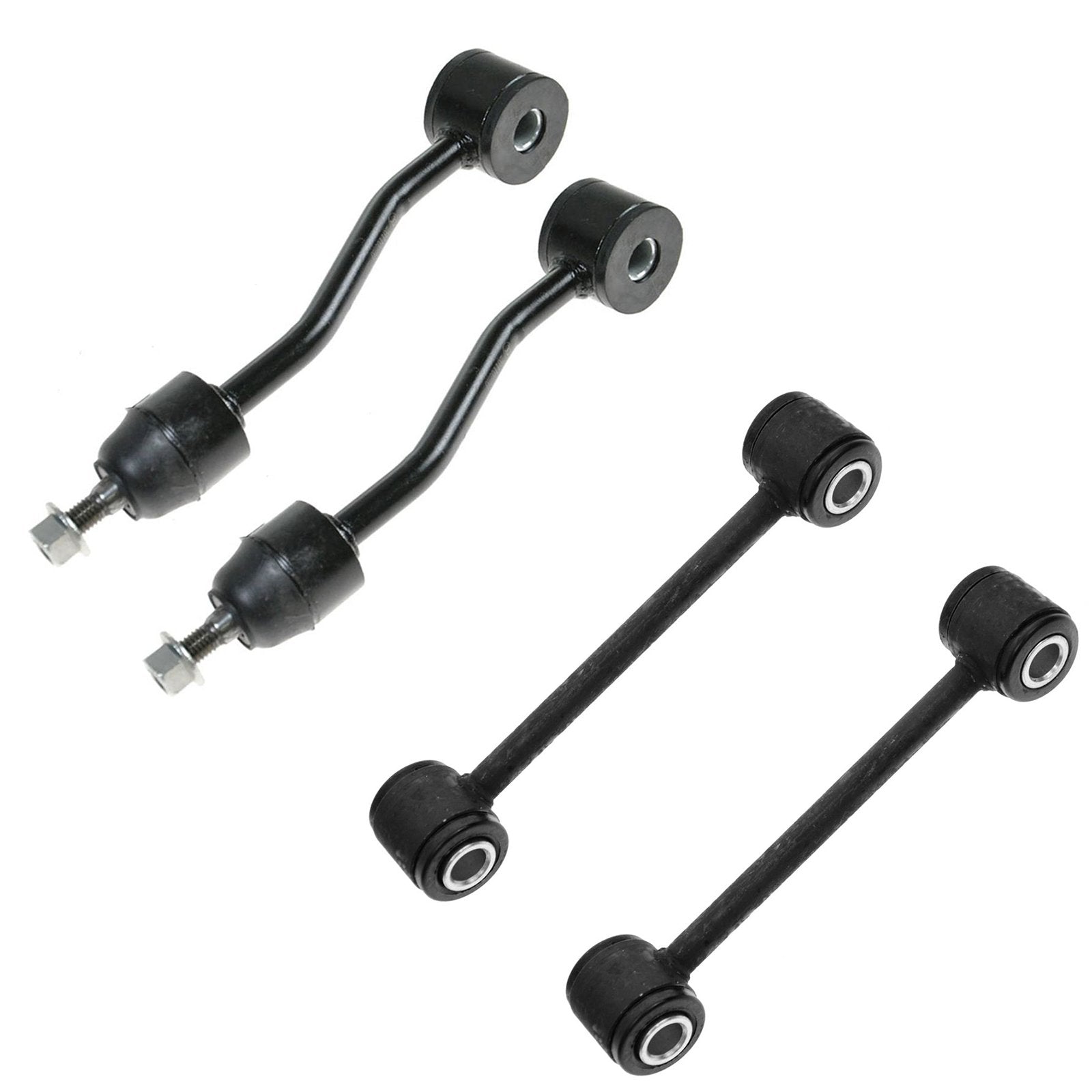 Trq Front & Rear Sway Bar Stabilizer Link Set Compatible With 1997-2006 Jeep Wrangler