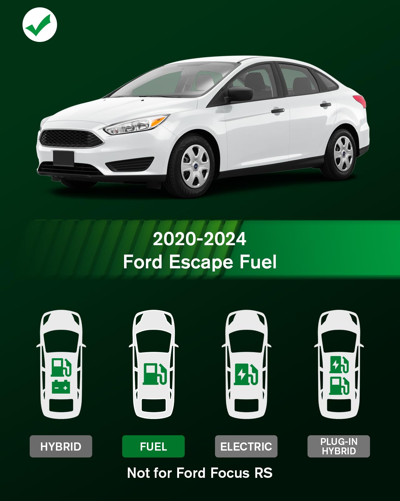 Viwik Floor Mats For Ford Focus 2018-2012, Anti Slip 3D Floor Liners, Tpe Waterproof Car Mats, Custom Fit All Weather Protection