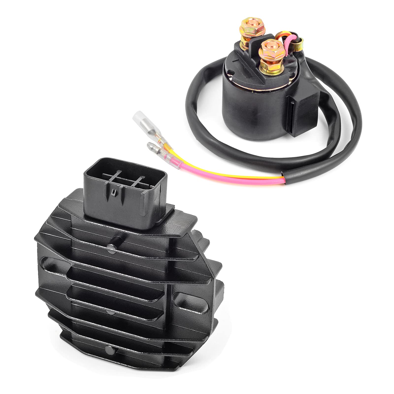 MOTO1988 Voltage Regulator Rectifier & Starter Relay for Honda Recon 250 TRX250 (1997-2004) TRX250EX/TRX250X (2001-2019