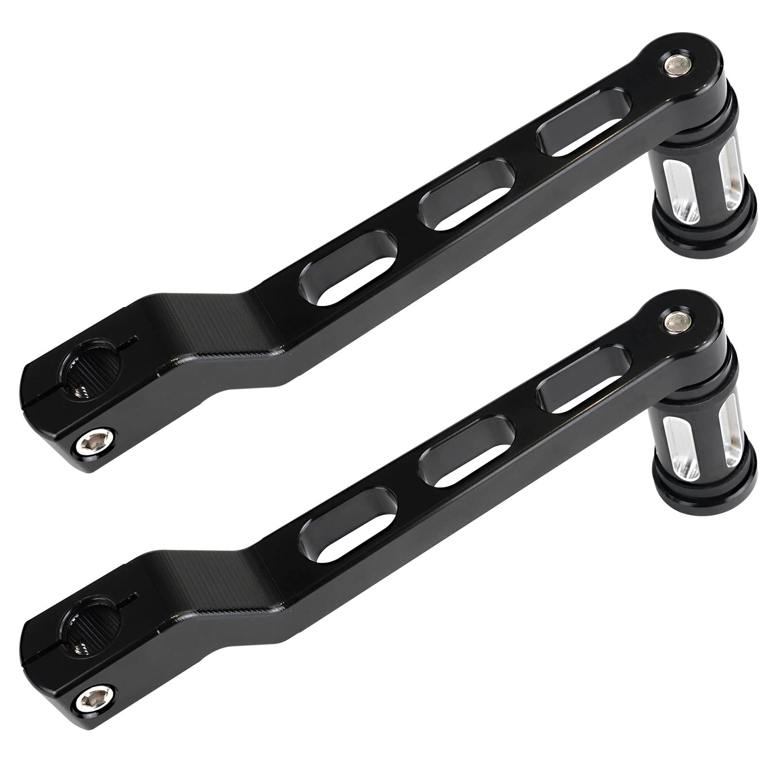 Donpida Motorcycle Heel Toe Gear Shift Lever Gear Pedals Shift Arms Compatible with Harley FL Softail Touring Electra Glide Road