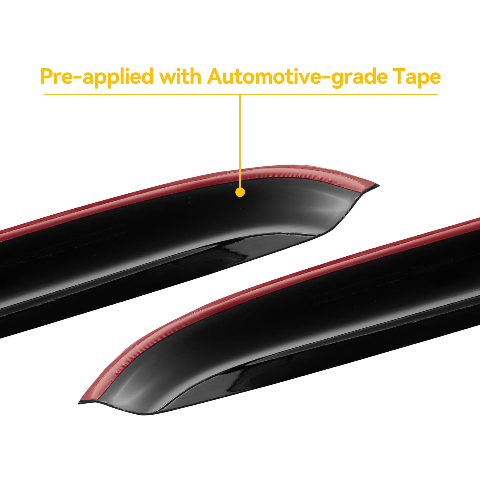 Cxdar Window Rain Guards For 2007-2013 Chevy Silverado & Gmc Sierra 1500, Out-Channel Window Vent Visors Shades Wind Deflectors