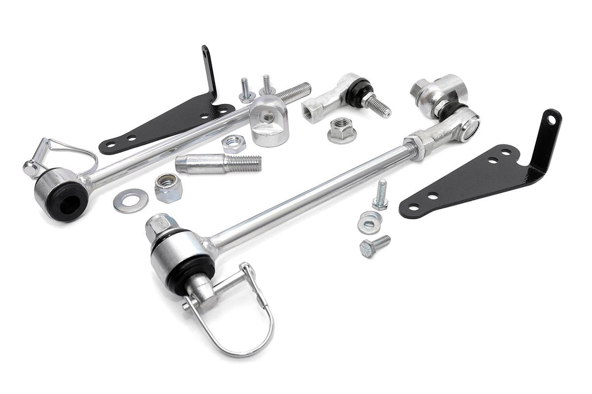 Rough Country Front Sway Bar Disconnects for 1997-2006 Wrangler TJ | 2.5'' - 1129