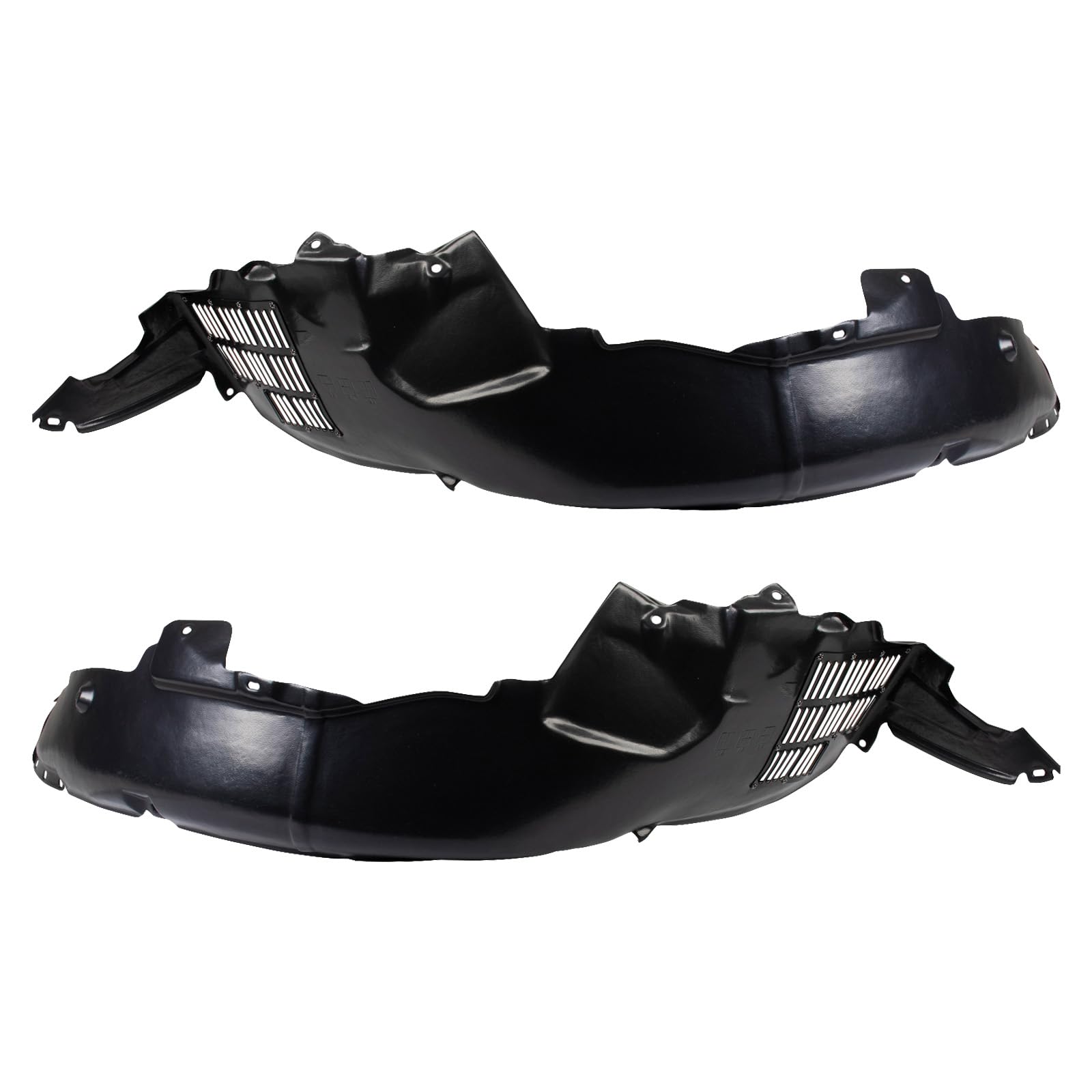 Trq Front Inner Fender Liner Set Compatible With 2006-2008 Hyundai Sonata Hy1250116 Hy1251116