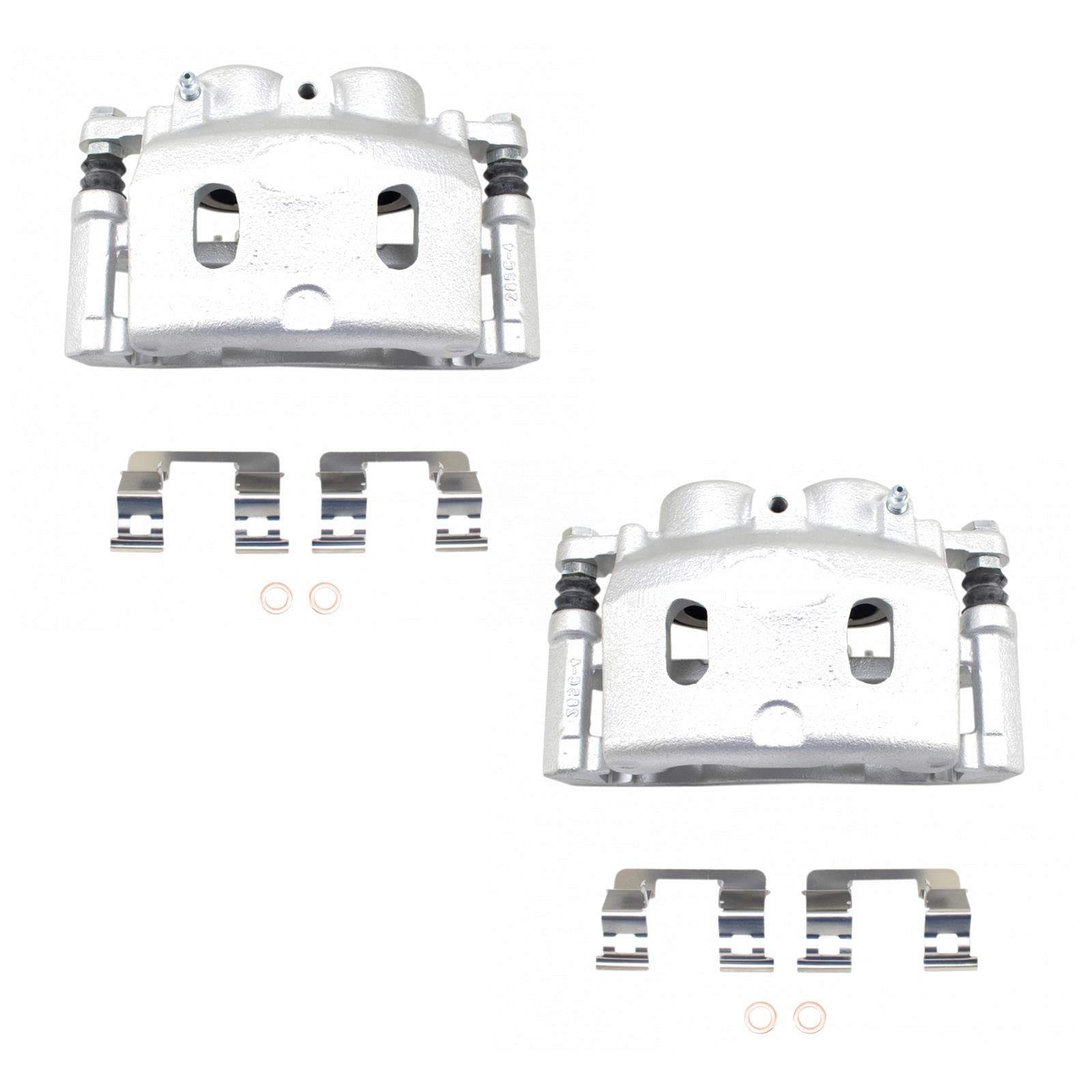 Trq Front Brake Caliper Set Compatible With 07-08 Cadillac 05-08 Chevrolet Gmc