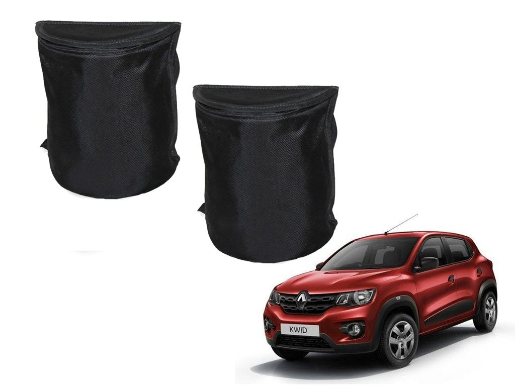 Kozdiko Semi Cylindrical Car Dustbin Set of 2 Pcs for Renault Kwid