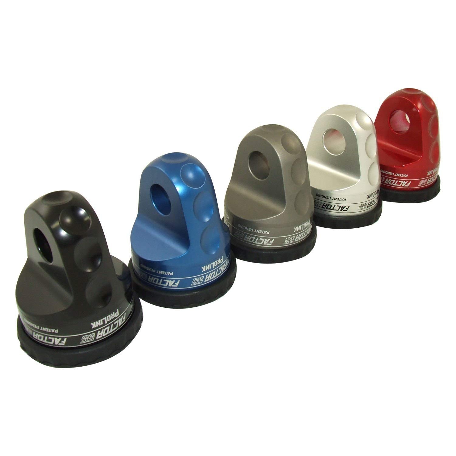 Factor 55 ProLink Winch Shackle Mount for Large Overland and Military-Style Vehicles, Fits Lines Up to 1/2 Diameter - Red