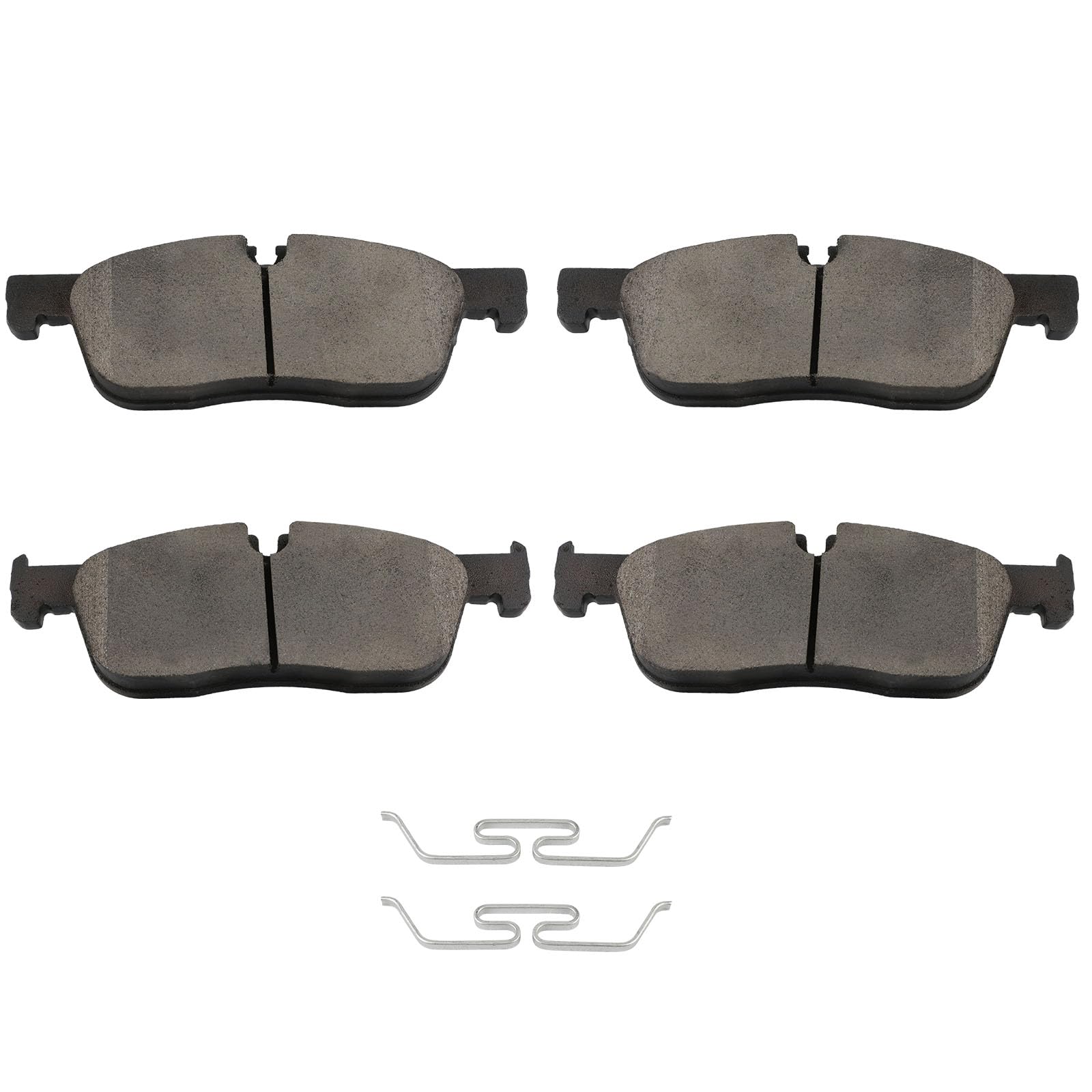 Scitoo D1838 Front Ceramic Brake Pads Sets W/Hardware Fit For Jaguar E-Pace, F-Pace, Xe, Xf, Land Rover Discovery Sport, Range R