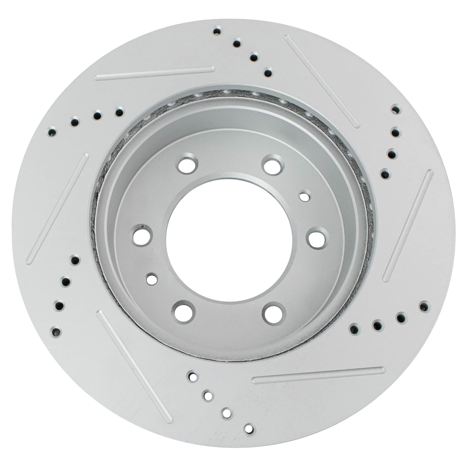 Trq Front Performance Brake Rotors Set Premium G-Coated Compatible With 2006-2010 Hummer H3 2009-2010 H3T