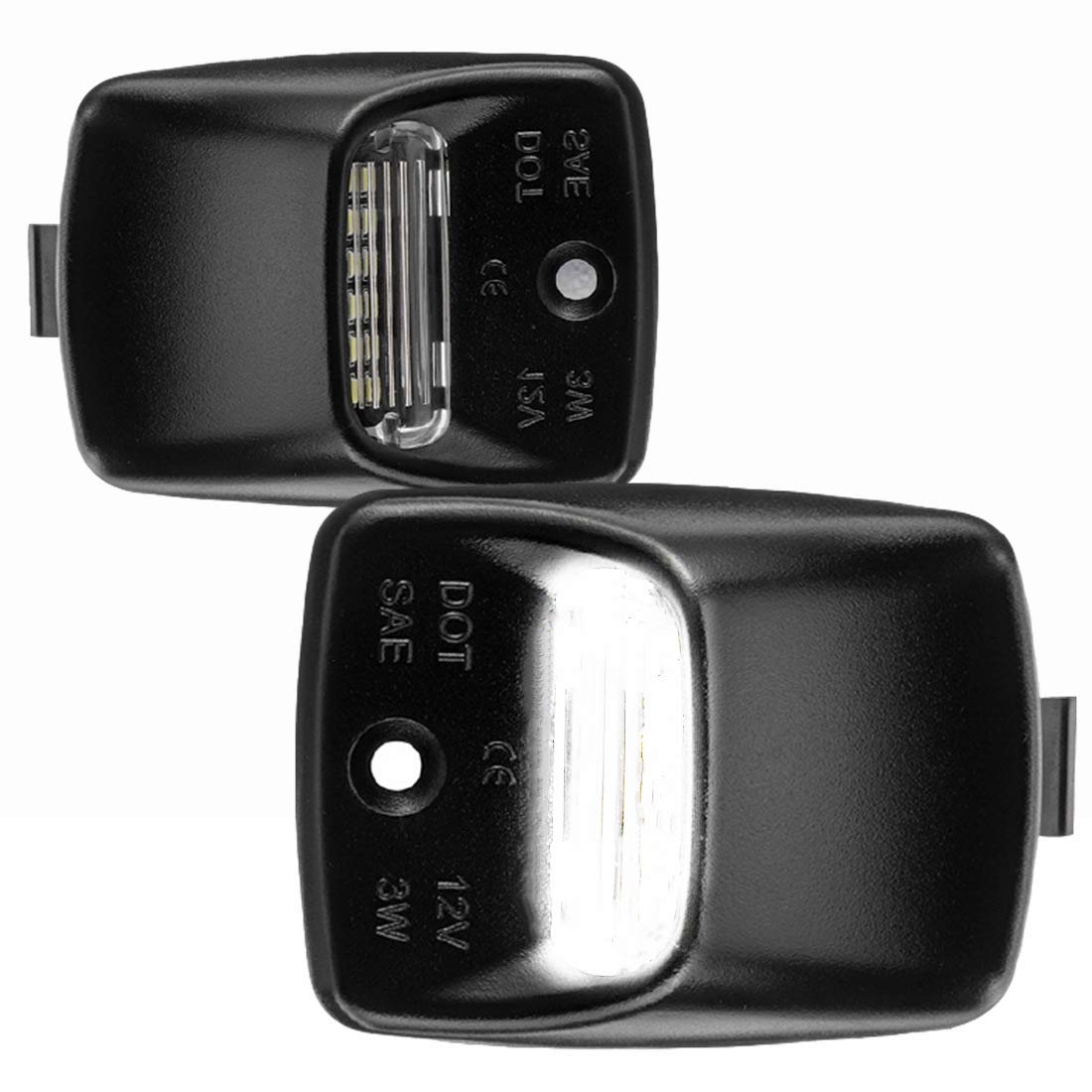 Yankok Led License Plate Lights For Toyota Tundra 2000-2013 And Tacoma 2005-2015 Pickup Truck Tag Lamps Assembly Replacement 600