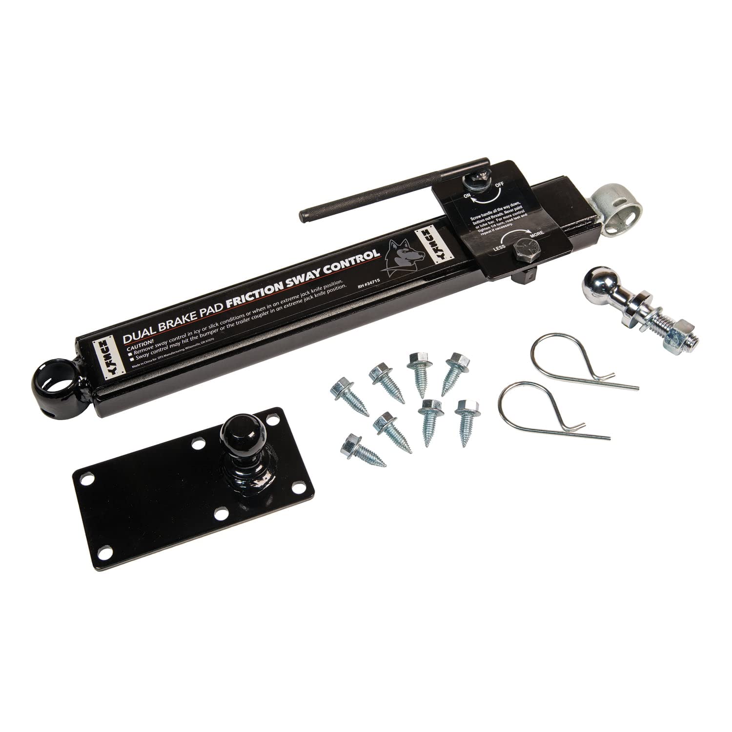Husky Towing 34715 Right Handed Adjustable Sway Control Kit