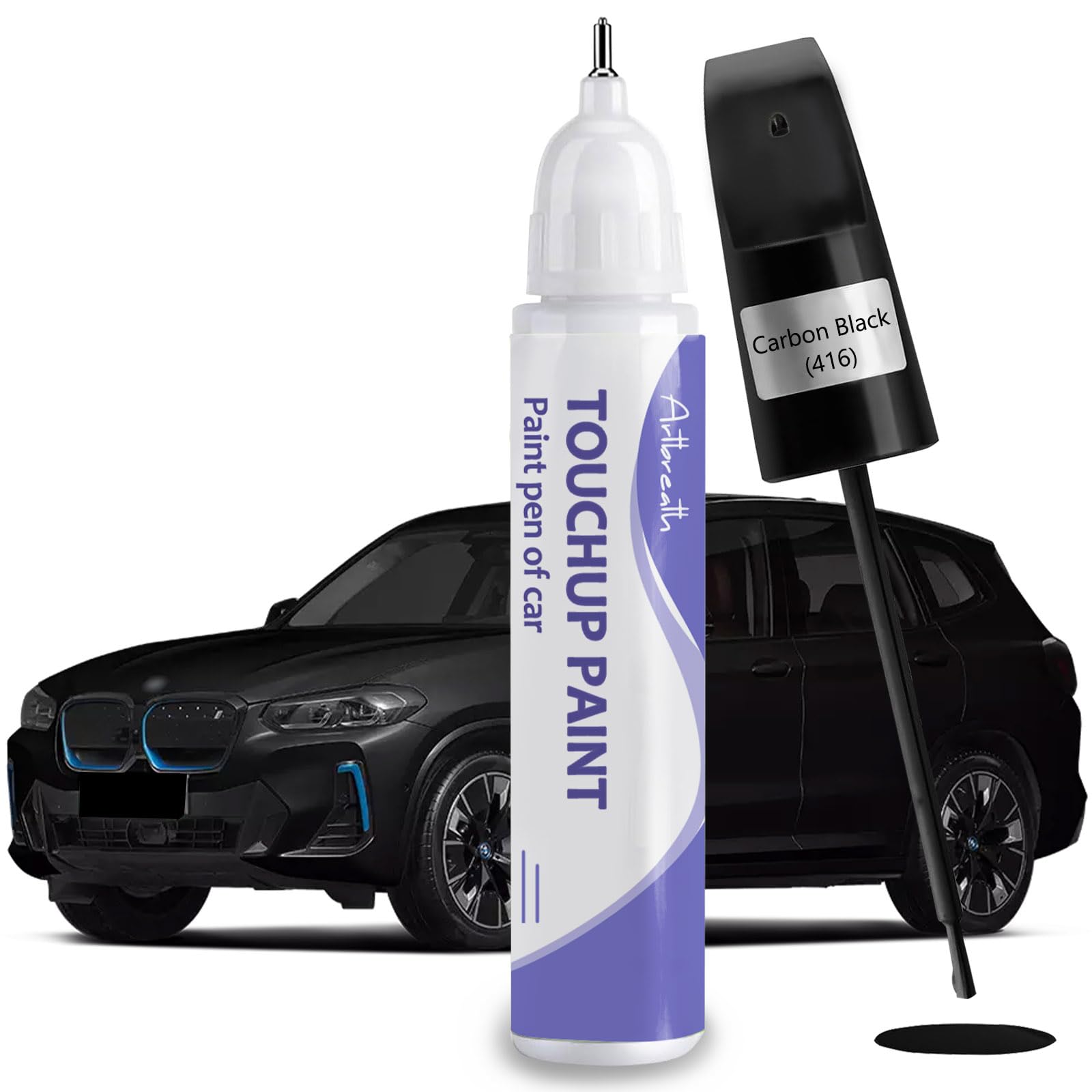 Touch Up Paint for BMW Carbon Black (416)-Exact Match-Chips and Nicks TouchUp Paint Pen Scratch Repair Car Accessories Car Paint