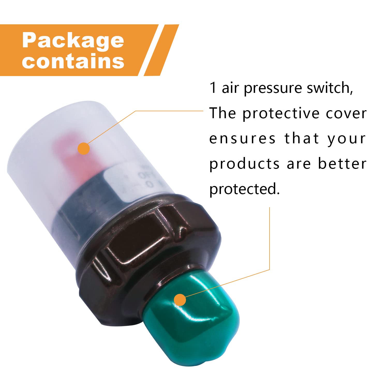 mankk Air Pressure Switch 90-120 PSI Thread 1/4''NPT 24V 12V DC Air Compressor Pressure Switch for Air Horn Train 90-120-1/4''NP