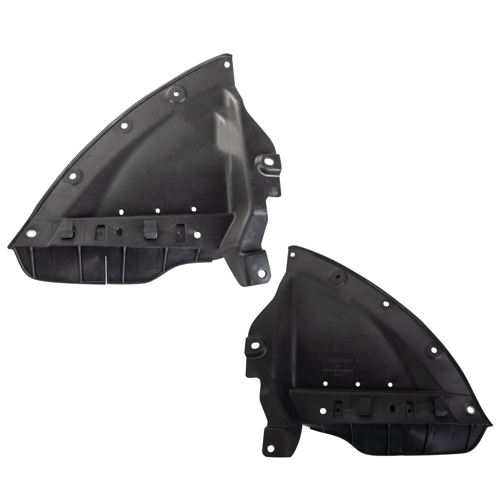 Trq Front Inner Fender Liner Set Compatible With 2016-2022 Mazda Cx-9 Ma1250122 Ma1251122