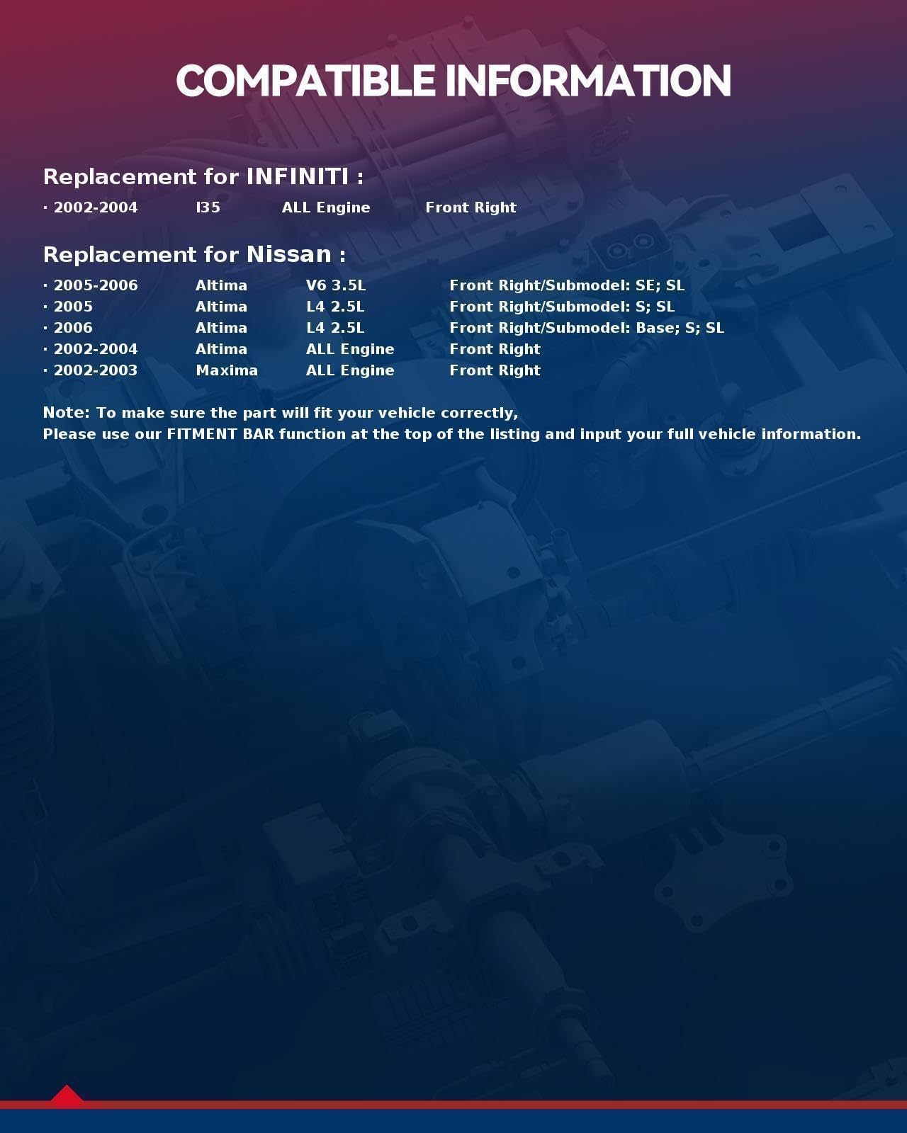 Kax Front Right Brake Caliper 19B2691 Compatible For Altima 2002-2006, Maxima 2002-2003, I35 2002-2004, Replacement Brake Calipe