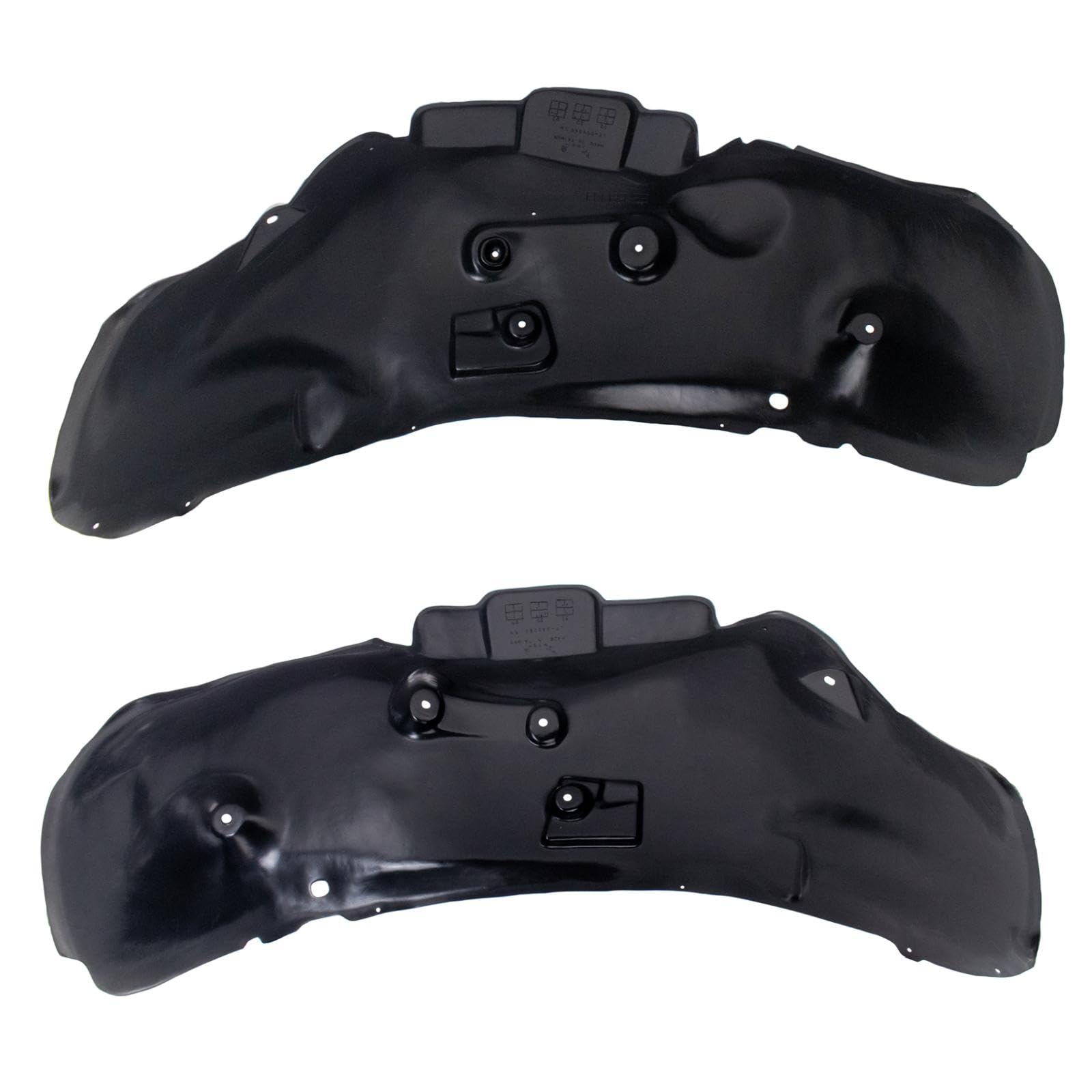 Trq Front Inner Fender Liner Set Compatible With 2002-2008 Dodge Ram 1500 2003-2009 Ram 2500 2005-2009 Ram 3500 Ch1248125 Ch1249