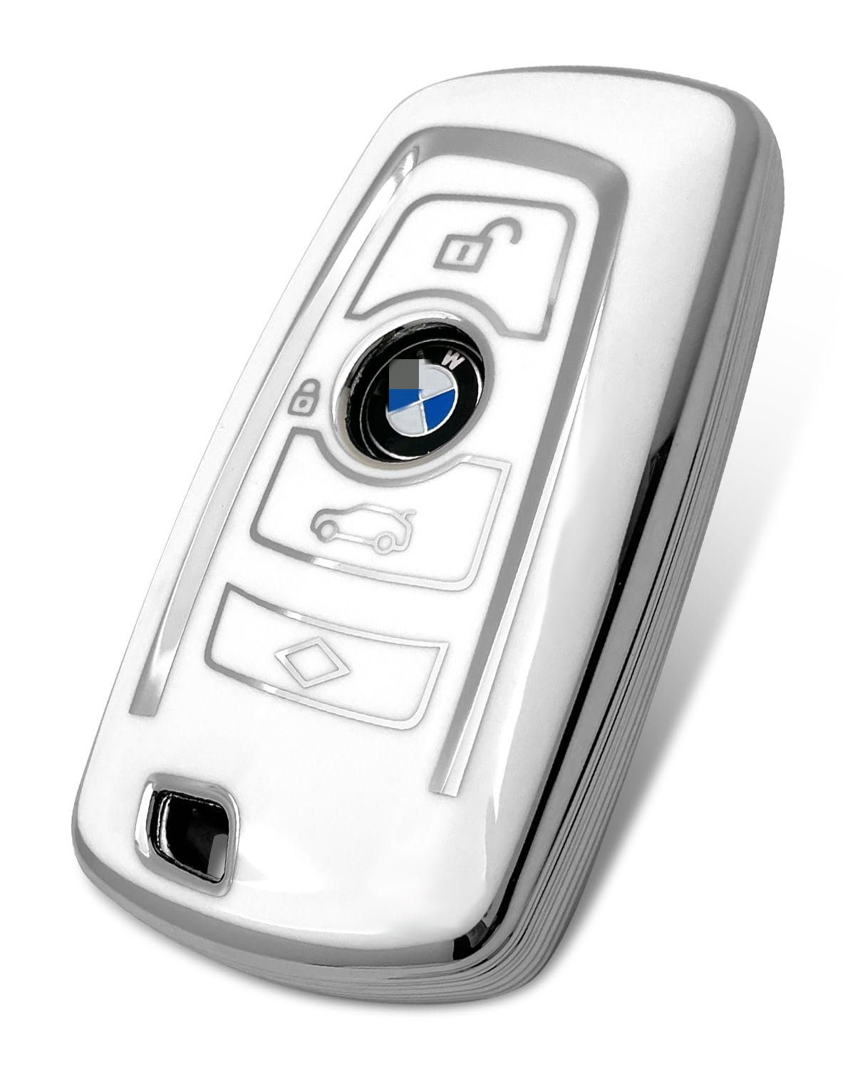 Haoyoumei Advanced Soft Tpu Key Cover Suitable For Bmw 1 X1 X3 2 X4 4 X5 5 X6 M5 M6 6 7 F20 3 Gt3 Gt5 Smart Key (Type A White Ca