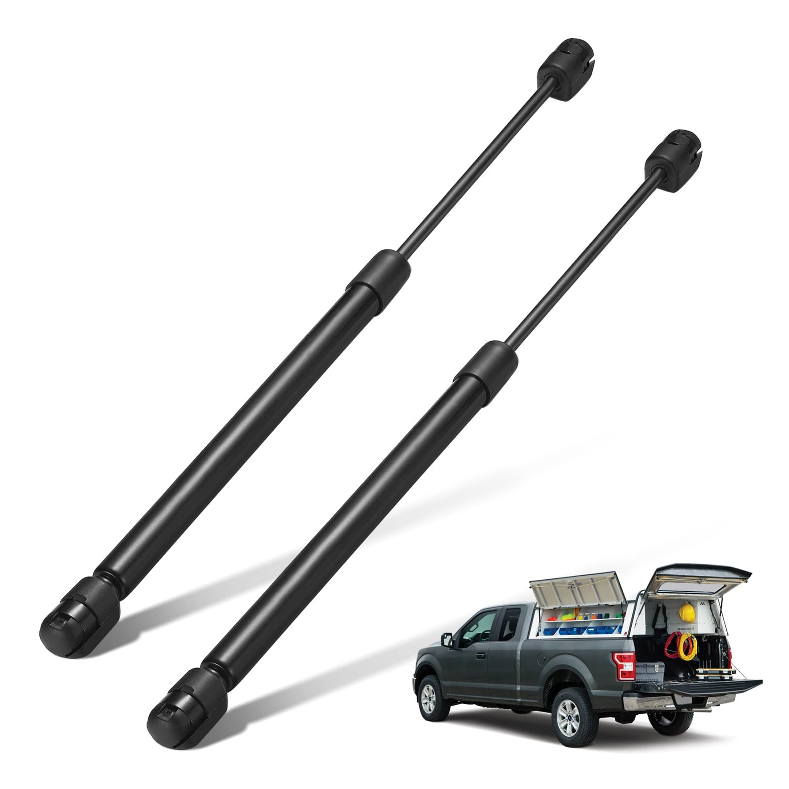 Bdfhyk C16-06389 14 Inch 24 Lbs Truck Camper Shell Gas Shocks Struts Lift Support Gas Spring For Truck Cap Window Leer Topper Ca