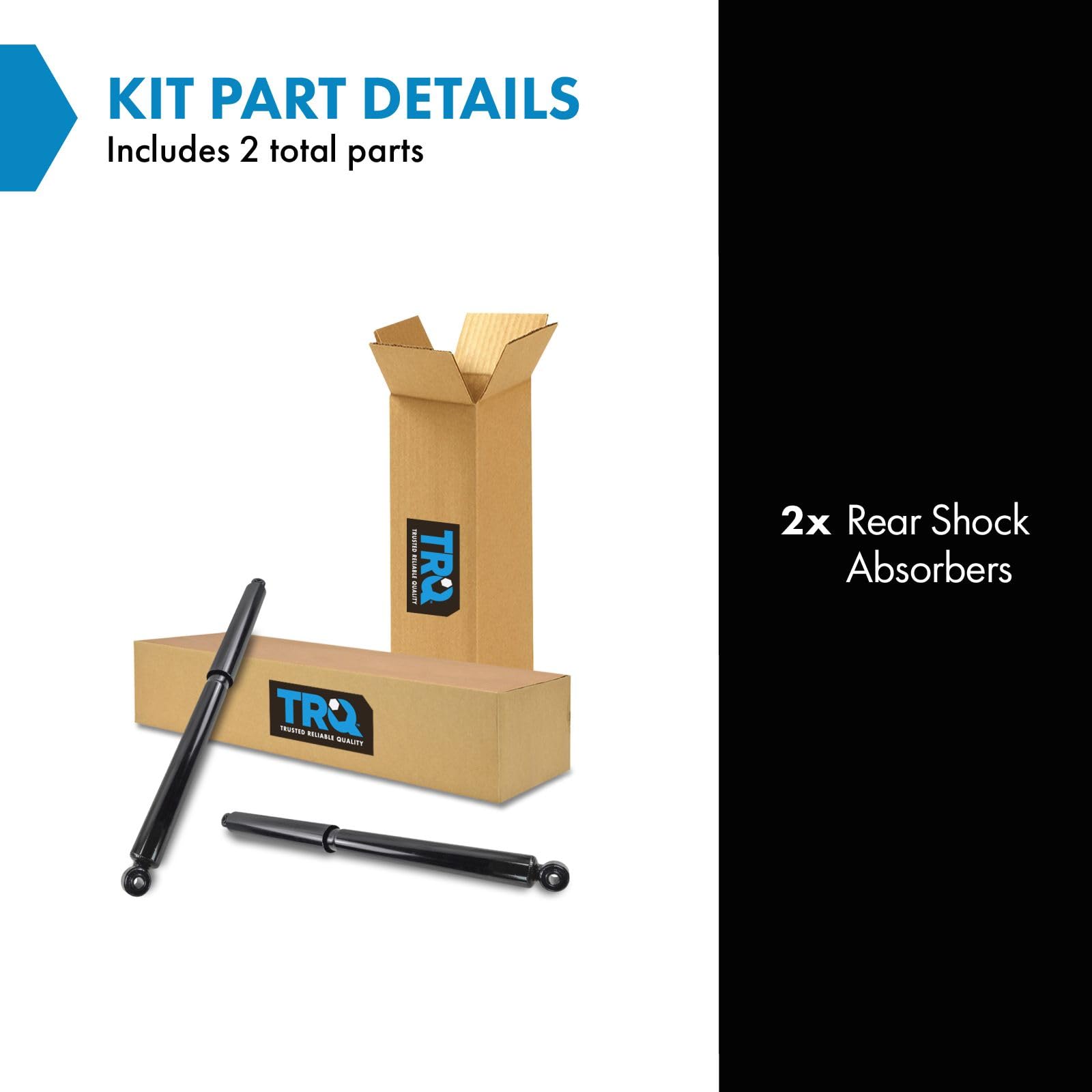 Trq Rear Shock Absorber Set Compatible With 2004-2014 Ford F-150 2006-2008 Lincoln Mark Lt