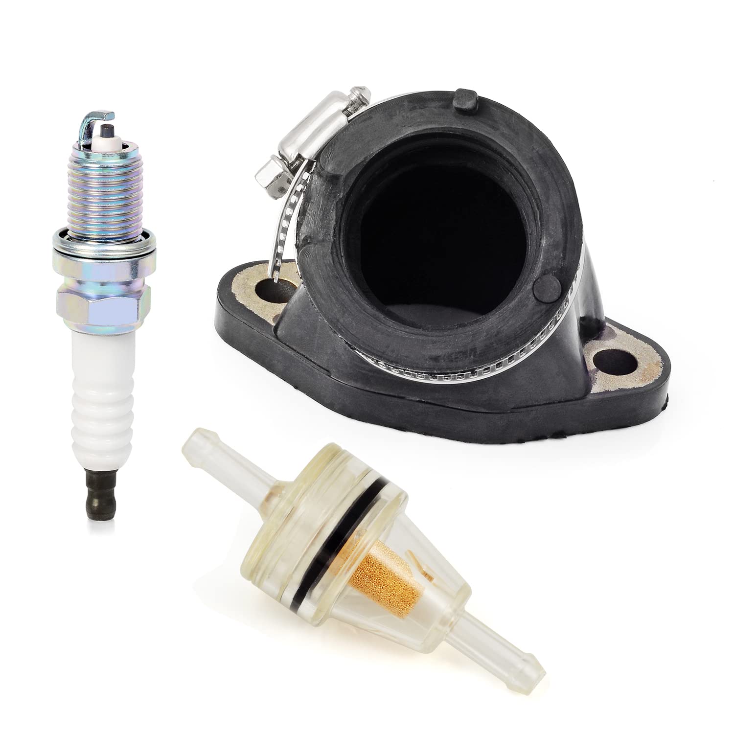 Carb Intake Manifold Boot Spark Plug For Polaris Sportsman 500 4X4 6X6(No-Ho)Magnum 425 500 Big Boss 500 Ranger 400 Sportsman 335 400 3084879