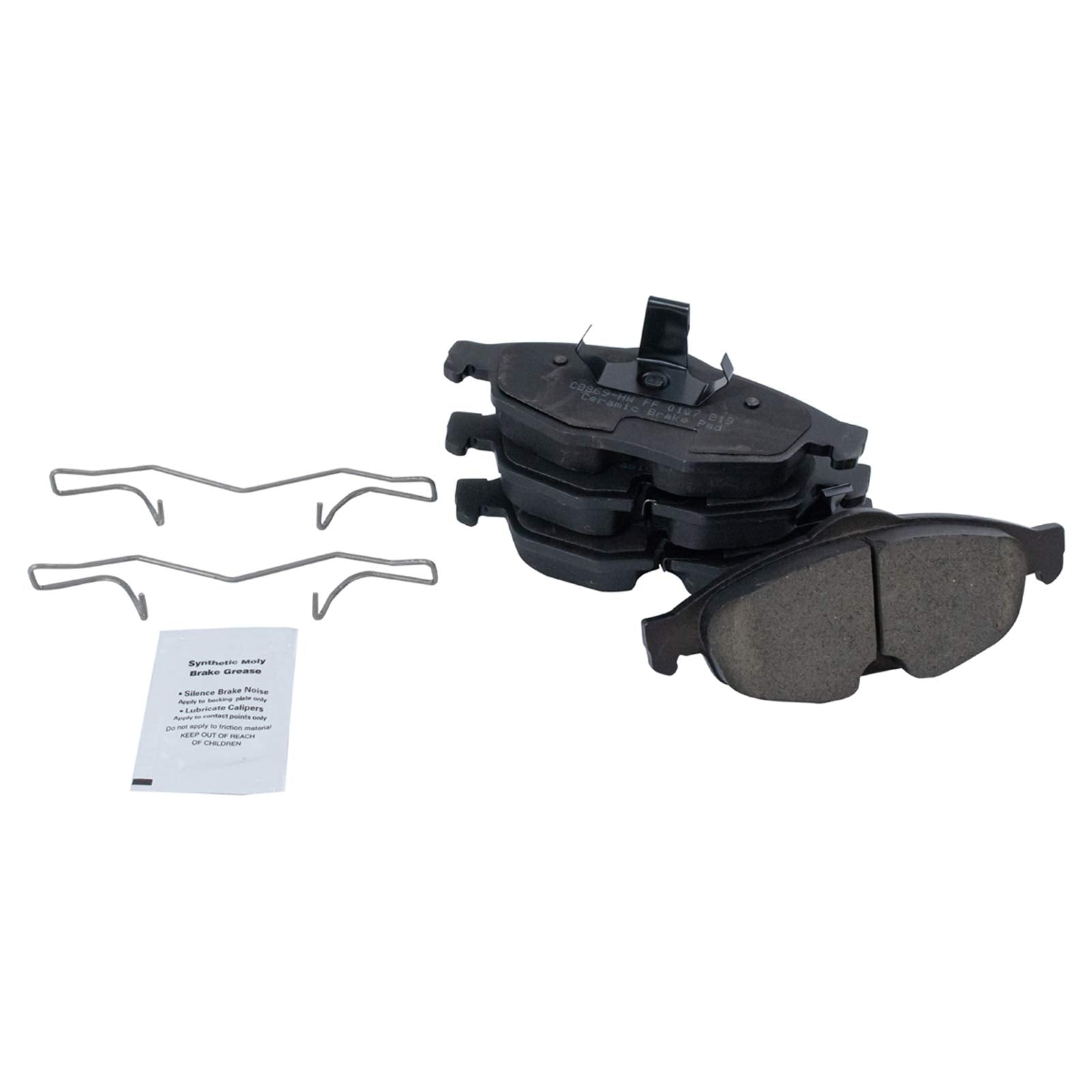 TRQ Front Brake Pads Ceramic Compatible with 2002-2004 Chrysler 300M 2001-2006 Sebring Dodge Stratus