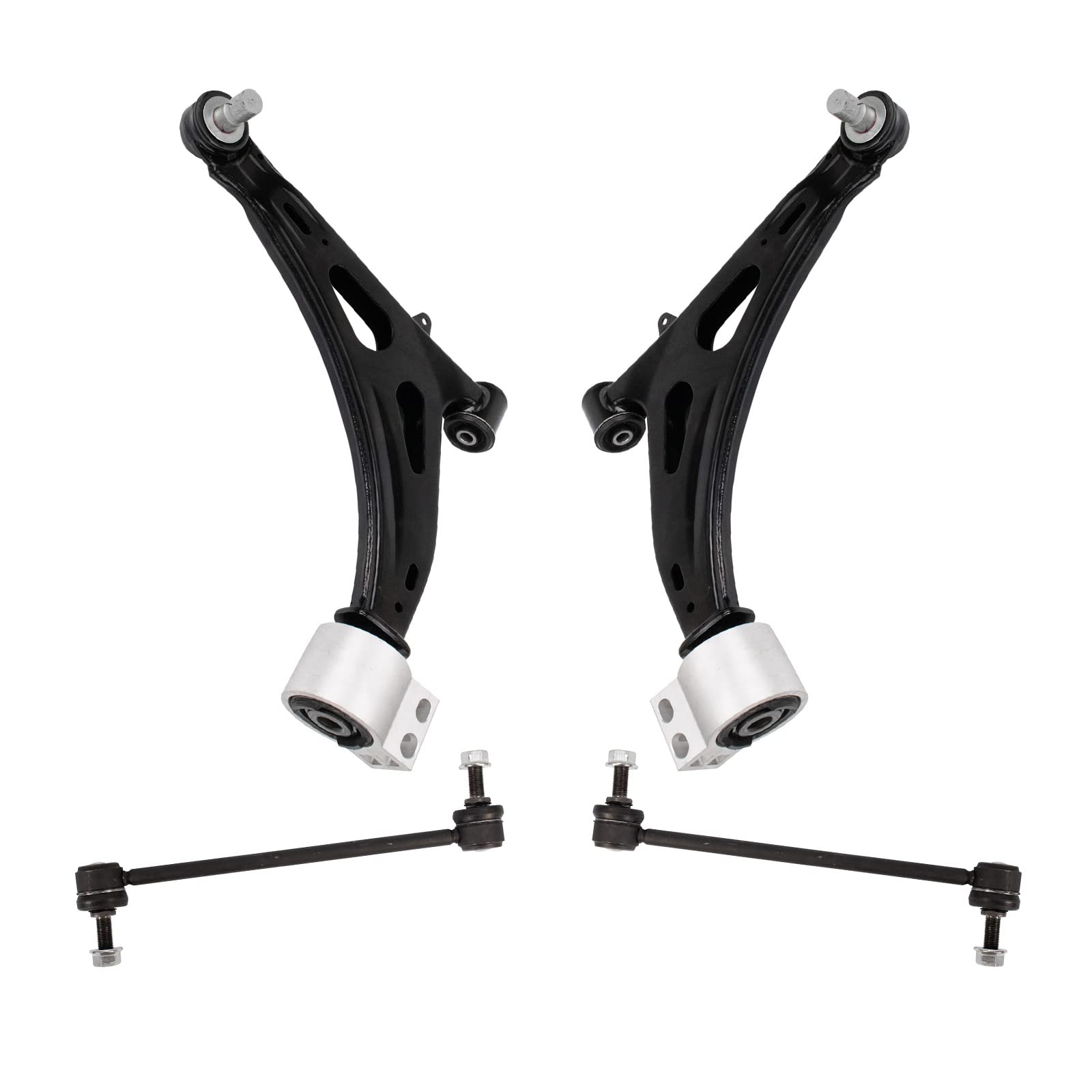 Trq Front Suspension Kit Control Arm With Ball Joint Sway Bar Stabilizer Link Compatible With 2014-2019 Chevrolet Impala