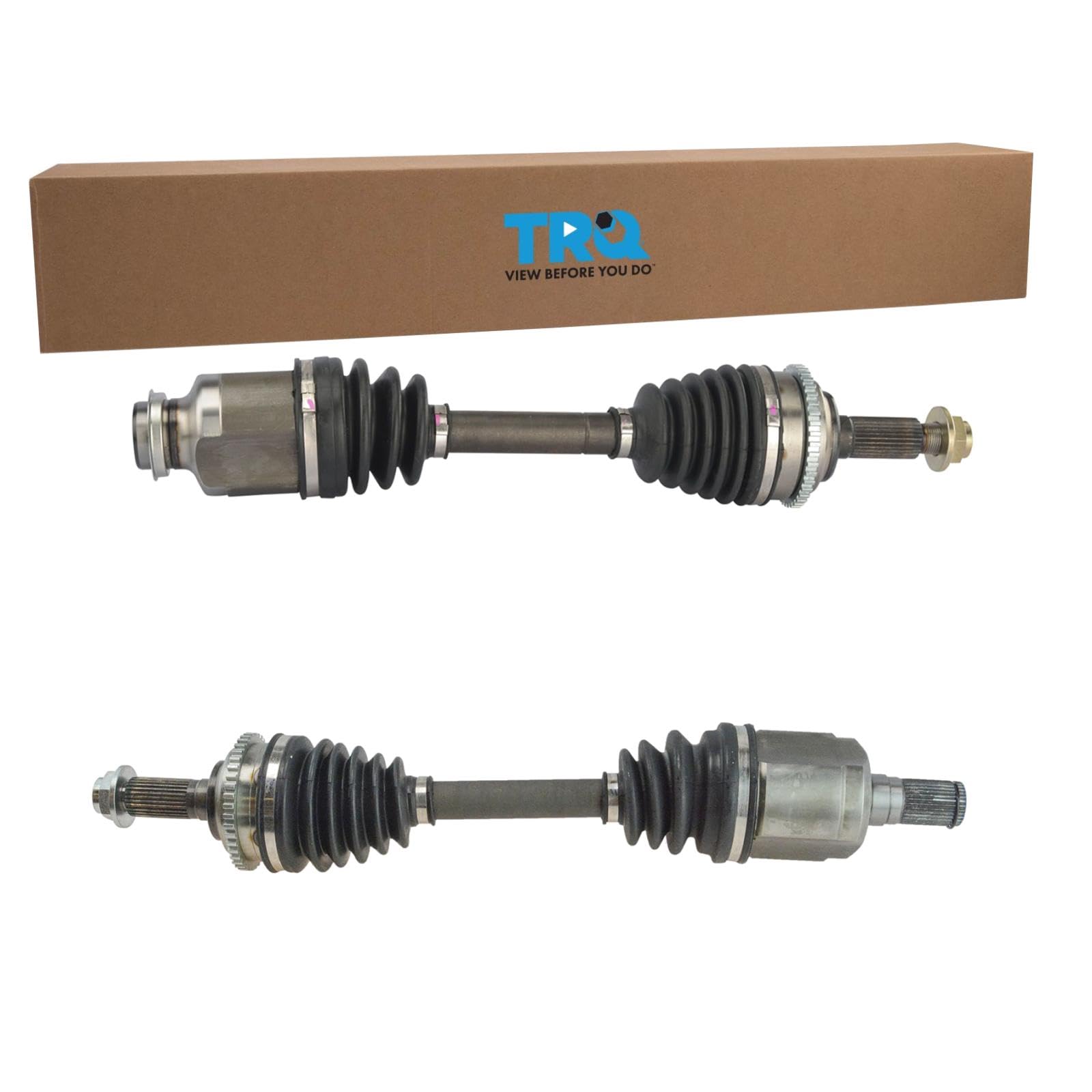 Trq Front Cv Axle Shaft Assembly Set Compatible With 2006-2009 Ford Fusion 2006 Lincoln Zephyr Mercury Milan