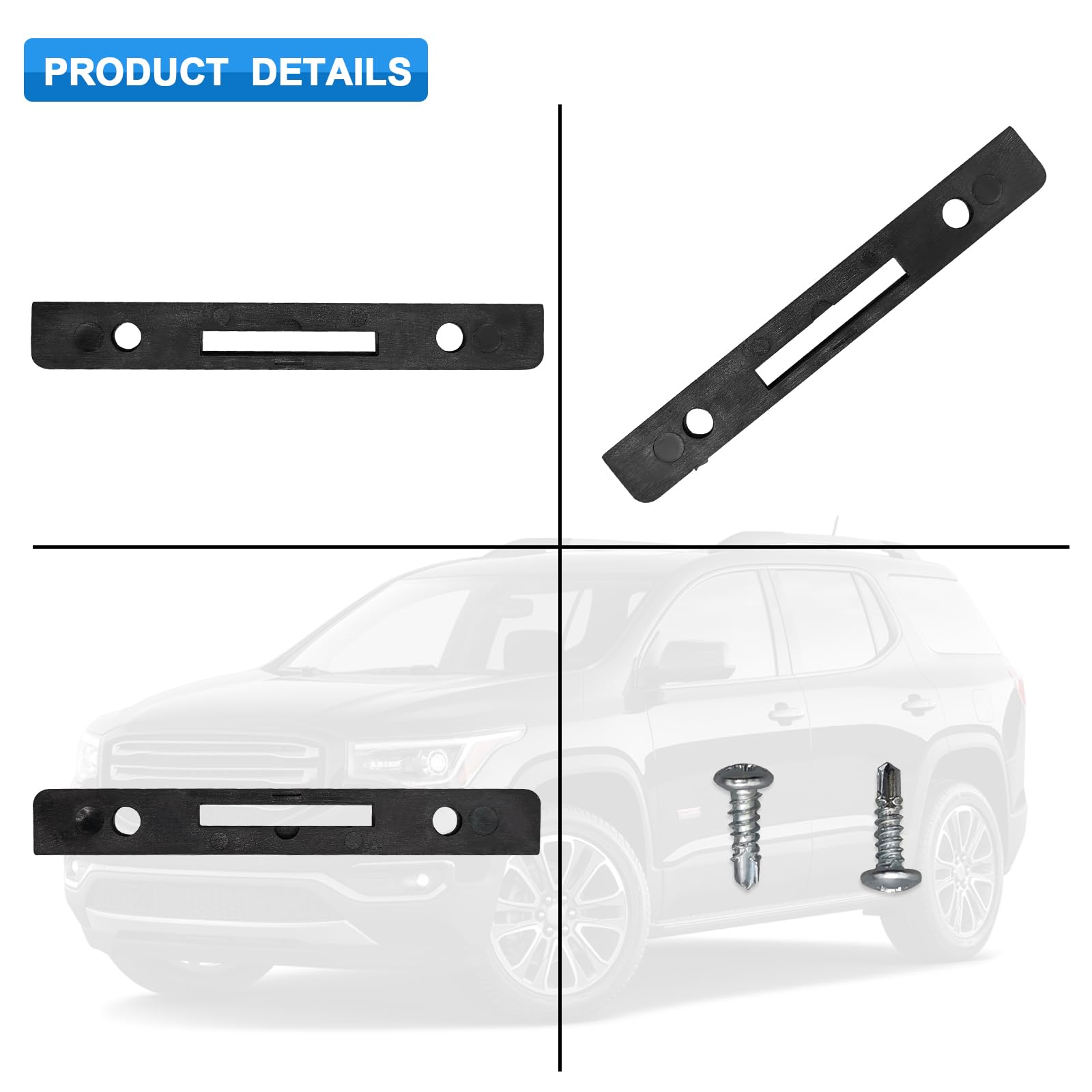 Paderson Front Sliding Moonroof Cover Latch, GM F Retainer 84691055, ABS, Compatible with Chevy Traverse, GMC Acadia, Buick Enclave