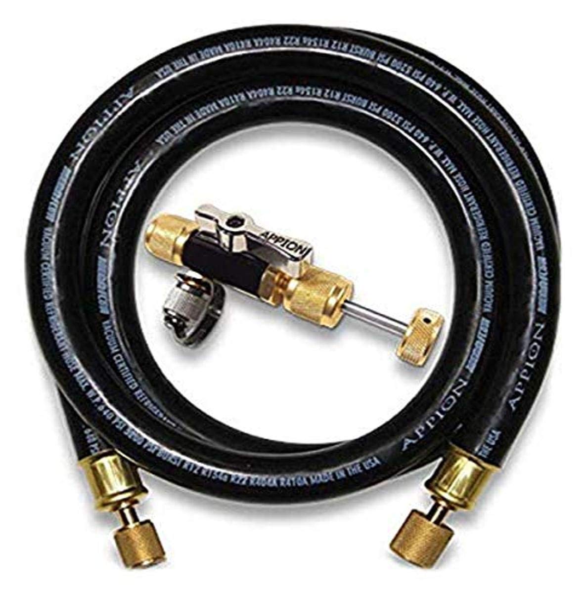 Appion Mgabas Mega Flow Basics 1/2'' Hose Evacuation Kit, Silver, Gold, Black