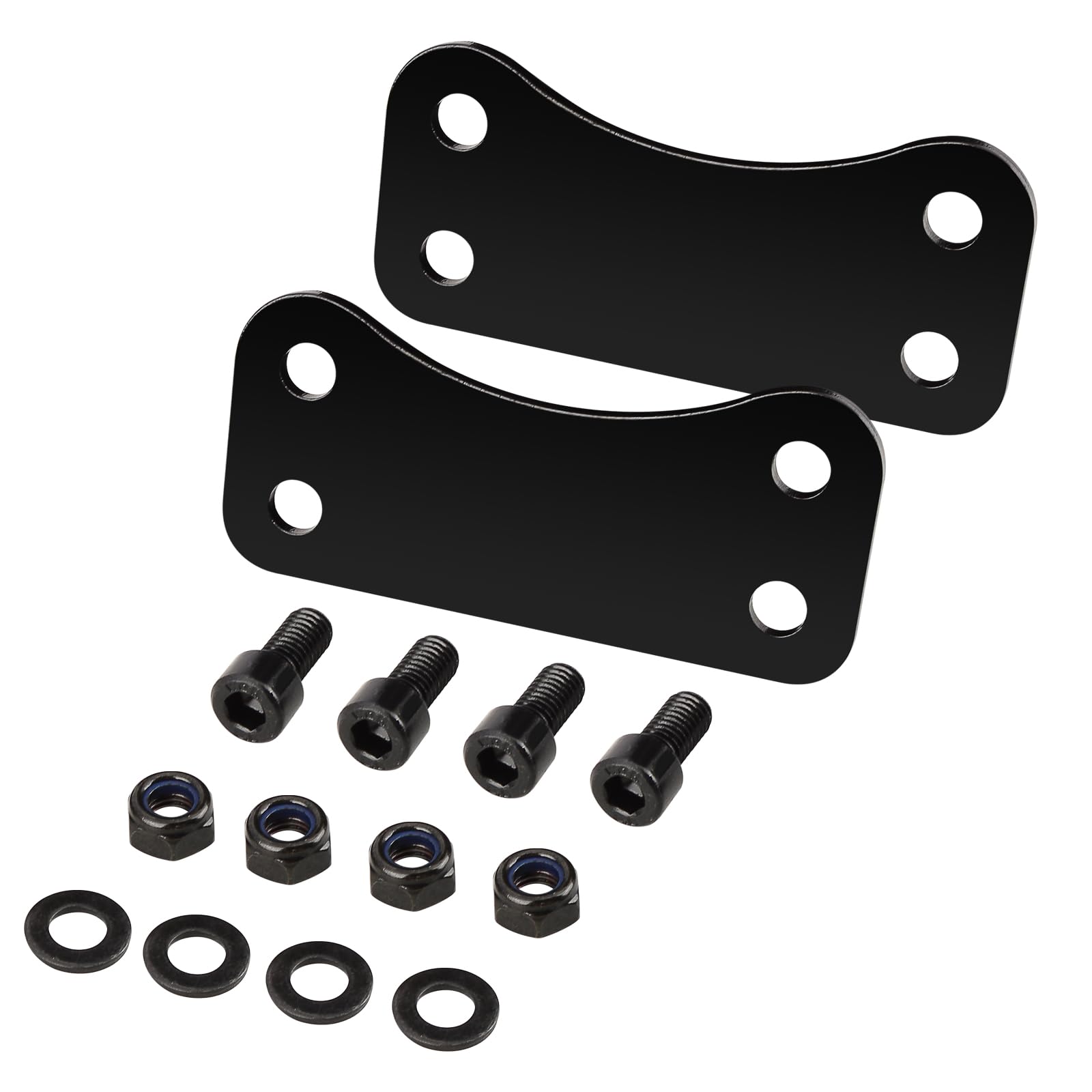 WOWTK Front 21'' Wheel Fender Risers Lift Brackets fits for Harley Touring Electra Glide Road Glide Road King Street Glide Model