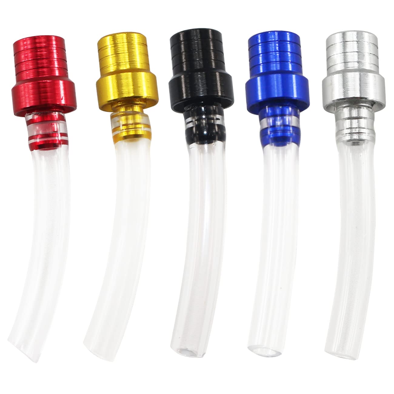 PRO BAT 5 Pack CNC Motorcycle Gas Cap Two-way Breather Tube Vent Fuel Gas Cap Air Vent Tube Breather for Dirt Bike Pit Bike ATV 