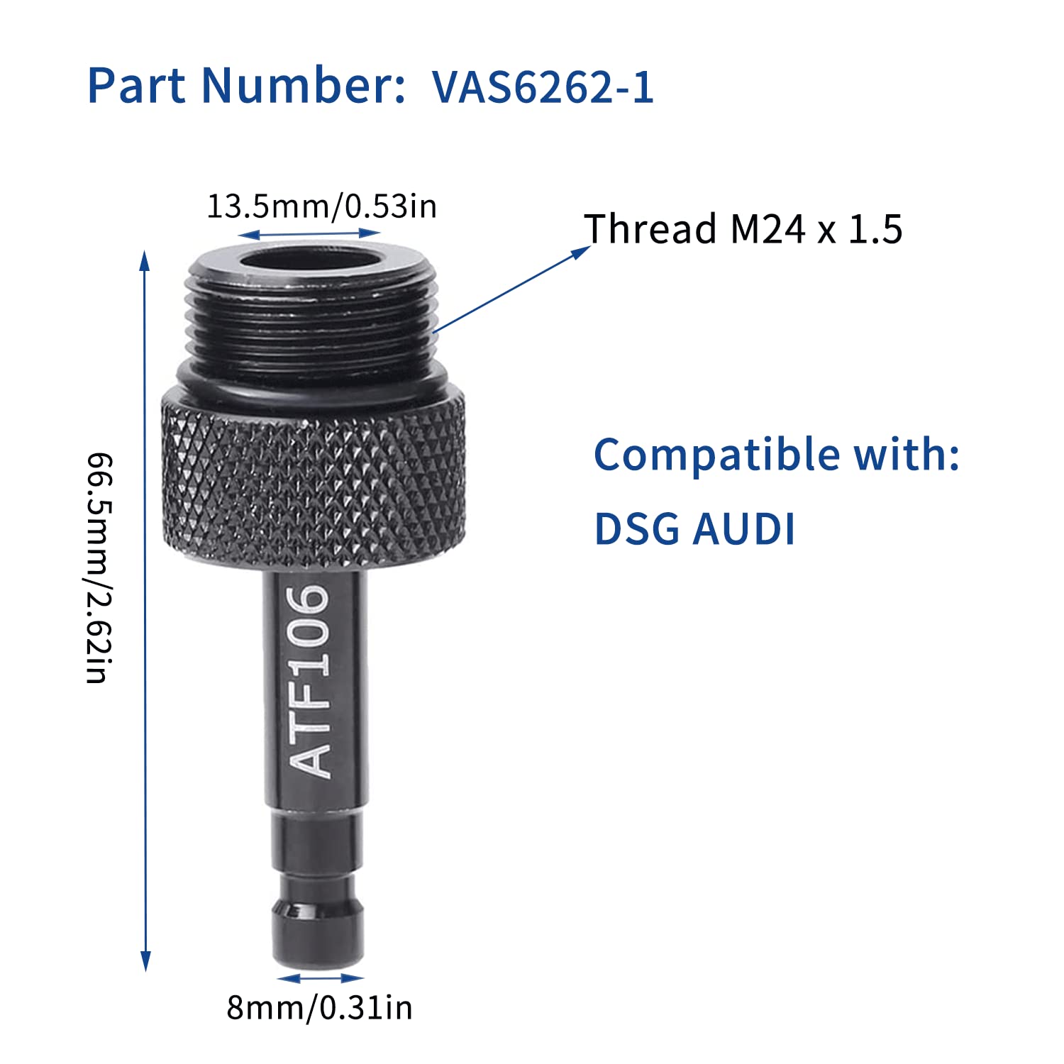 Yhxgljdka Transmission Automatic Fluid Oil Filling Filler Adapter Include Metal Dispenser With Shut Off Valve Compatible With Vw Audi 09G 01J 722.9 Cvt Dsg Atf Benz 722.9