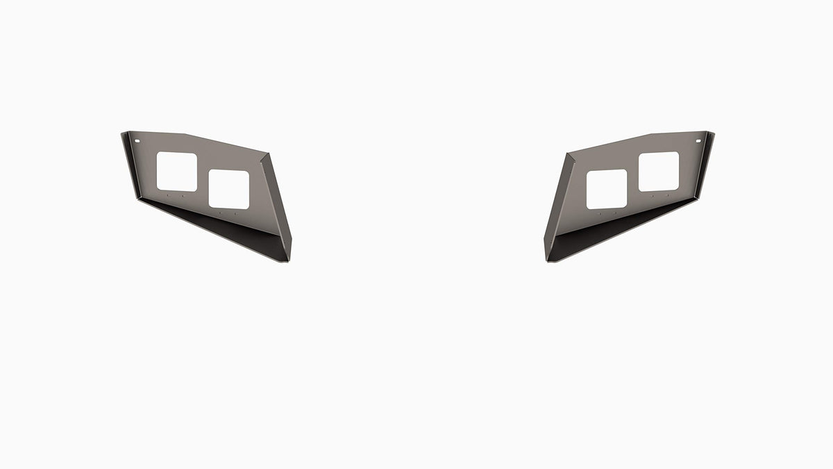 Road Armor - Identity Front Light Pod Dual Cube (Standard Width) - Raw (2Dfp2)