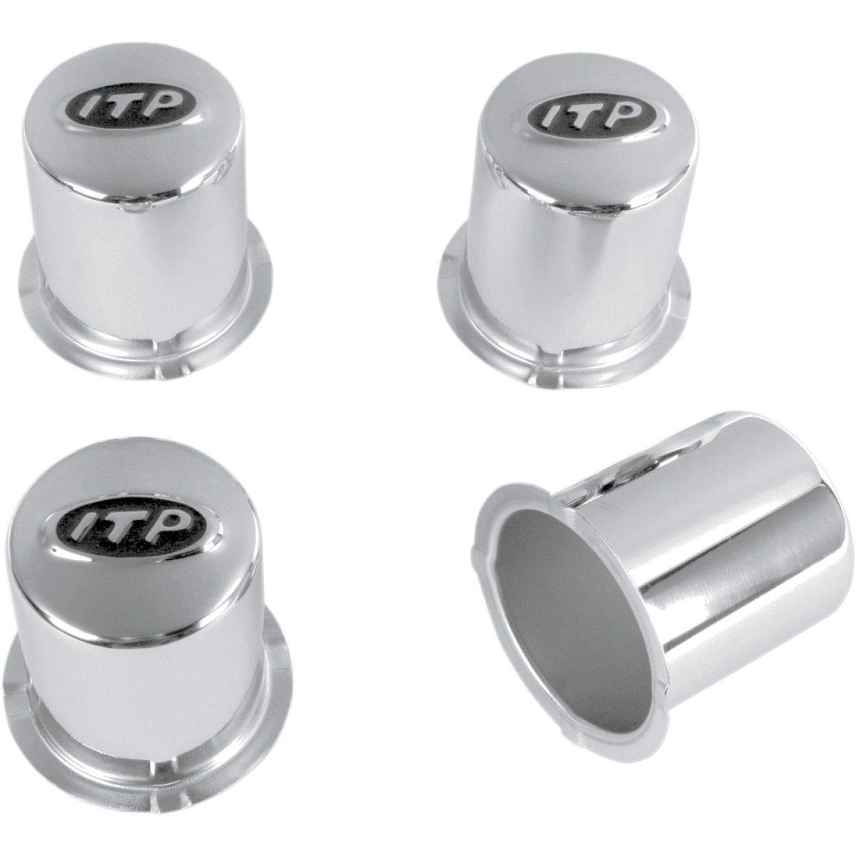 ITP Delta Steel Center Cap - 4 Pack (4/110) (Chrome)