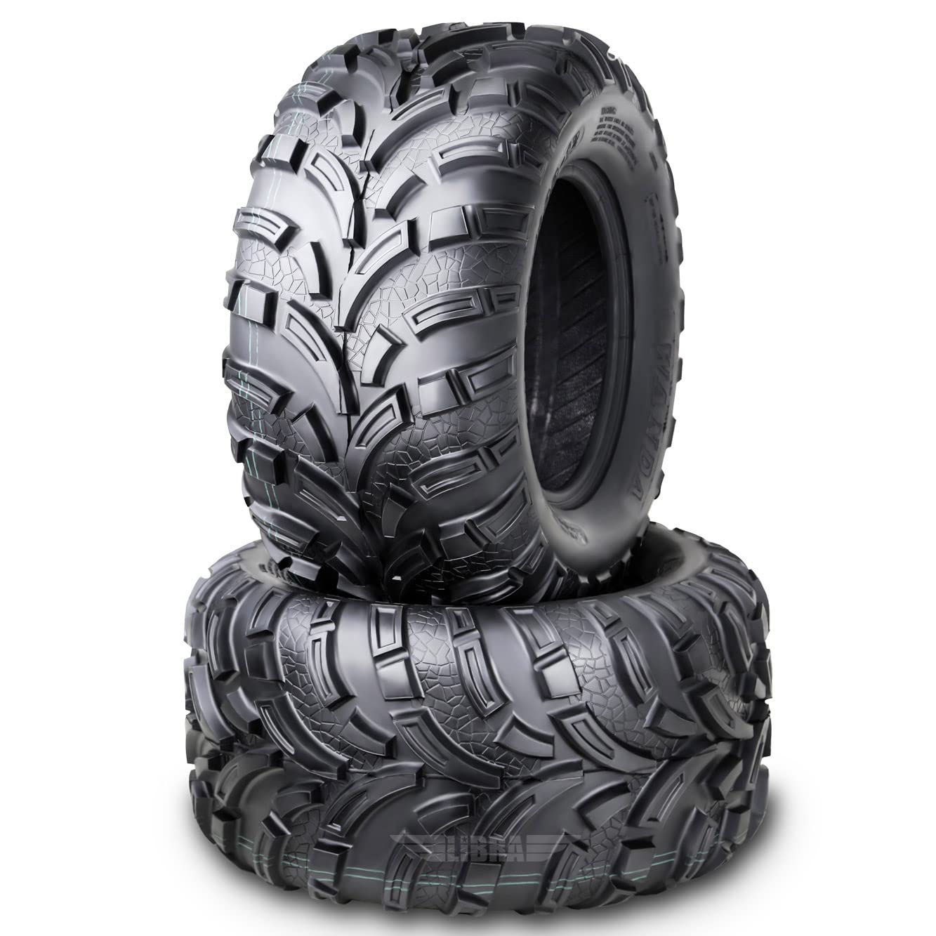 Wanda Set Of 2 New Atv/Utv Tires 25X11-12 /6Pr P373-10253...